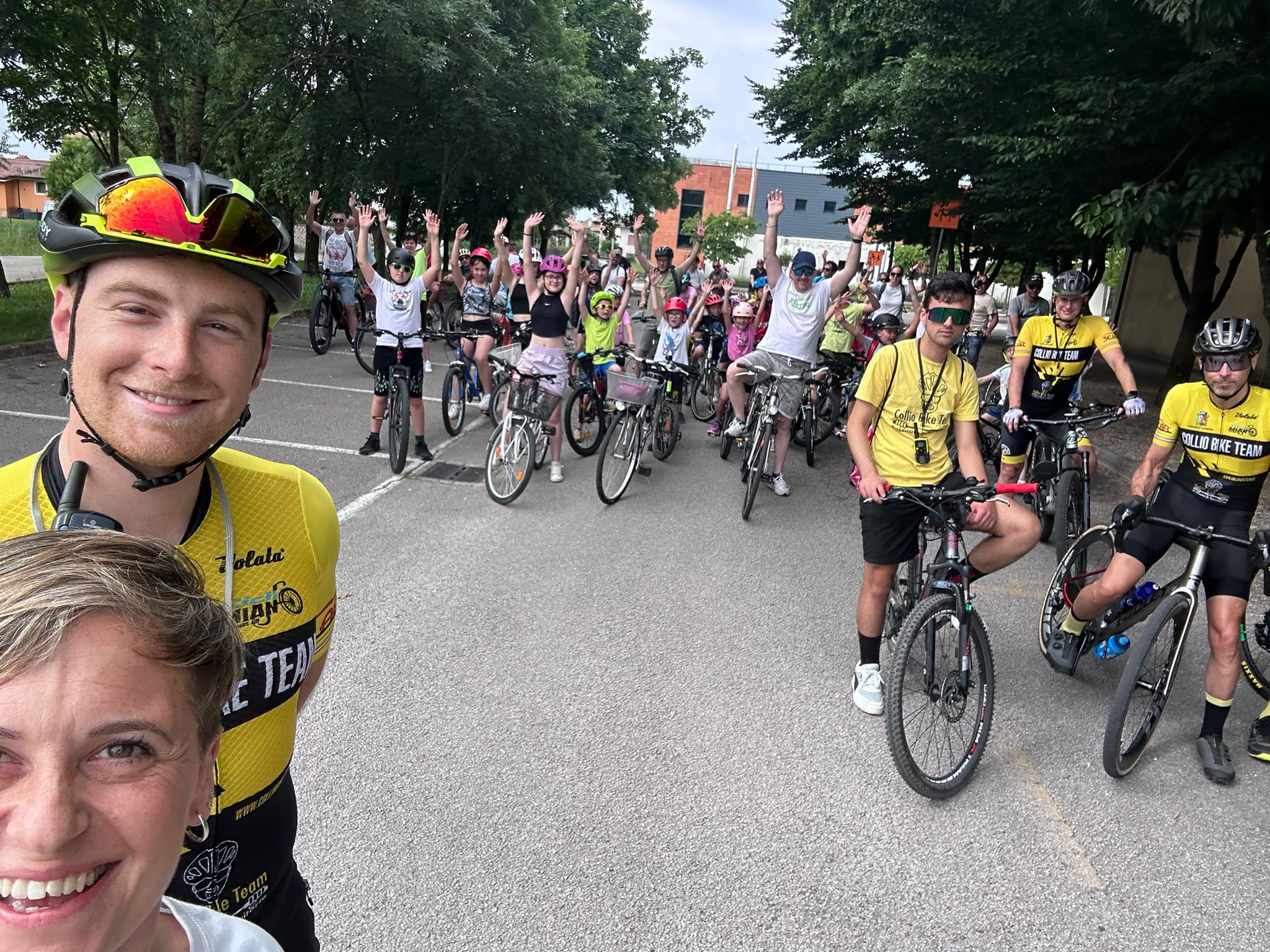 ‘Feltre in bici’ conquista Cormons, in cento tra bambini e adulti alla pedalata della solidarietà
