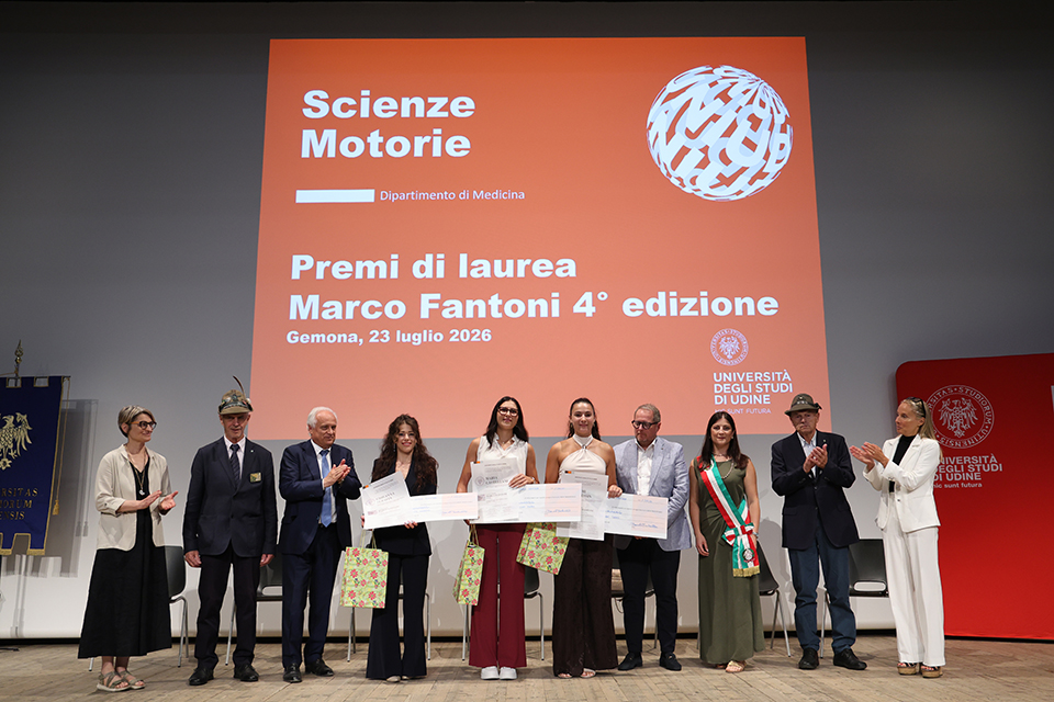 Immagine per Premio Marco Fantoni: tra le migliori laureate in Scienze Motorie anche Peressin di Villesse e Serafin di Ronchi