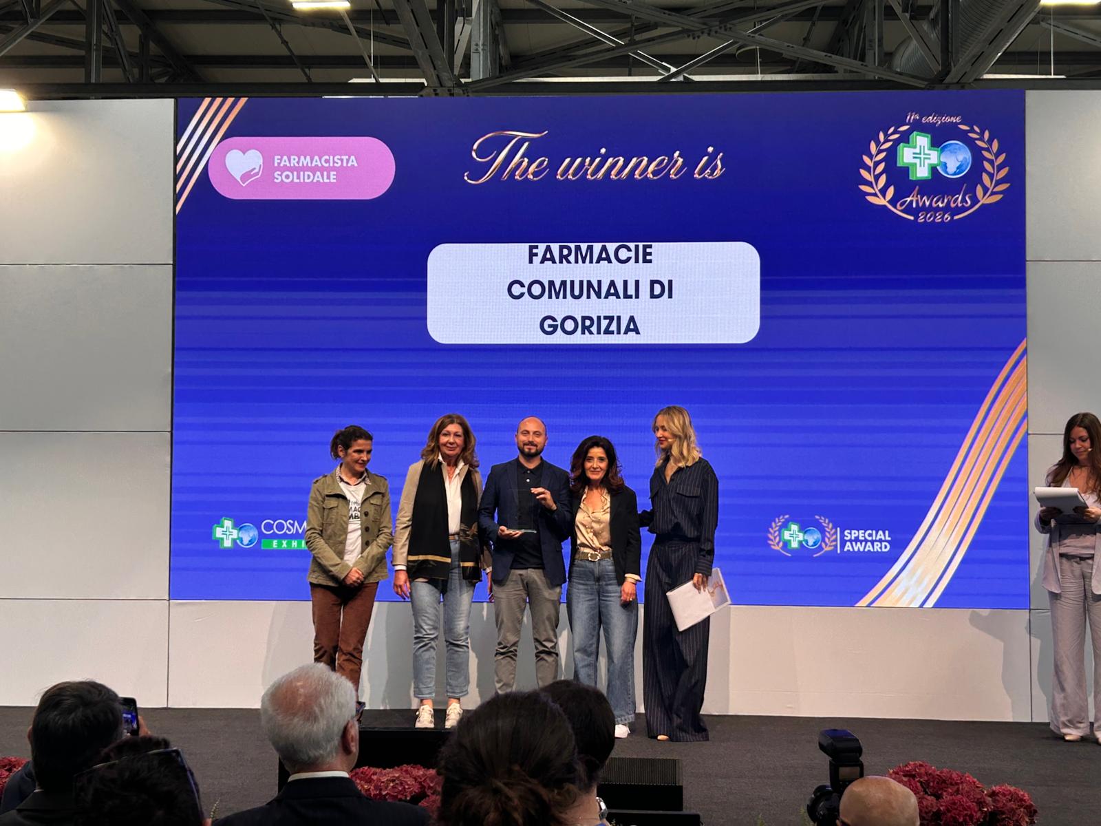 Farmacie comunali di Gorizia premiate a Cosmofarma, ora al via la settimana dedicata alla salute femminile