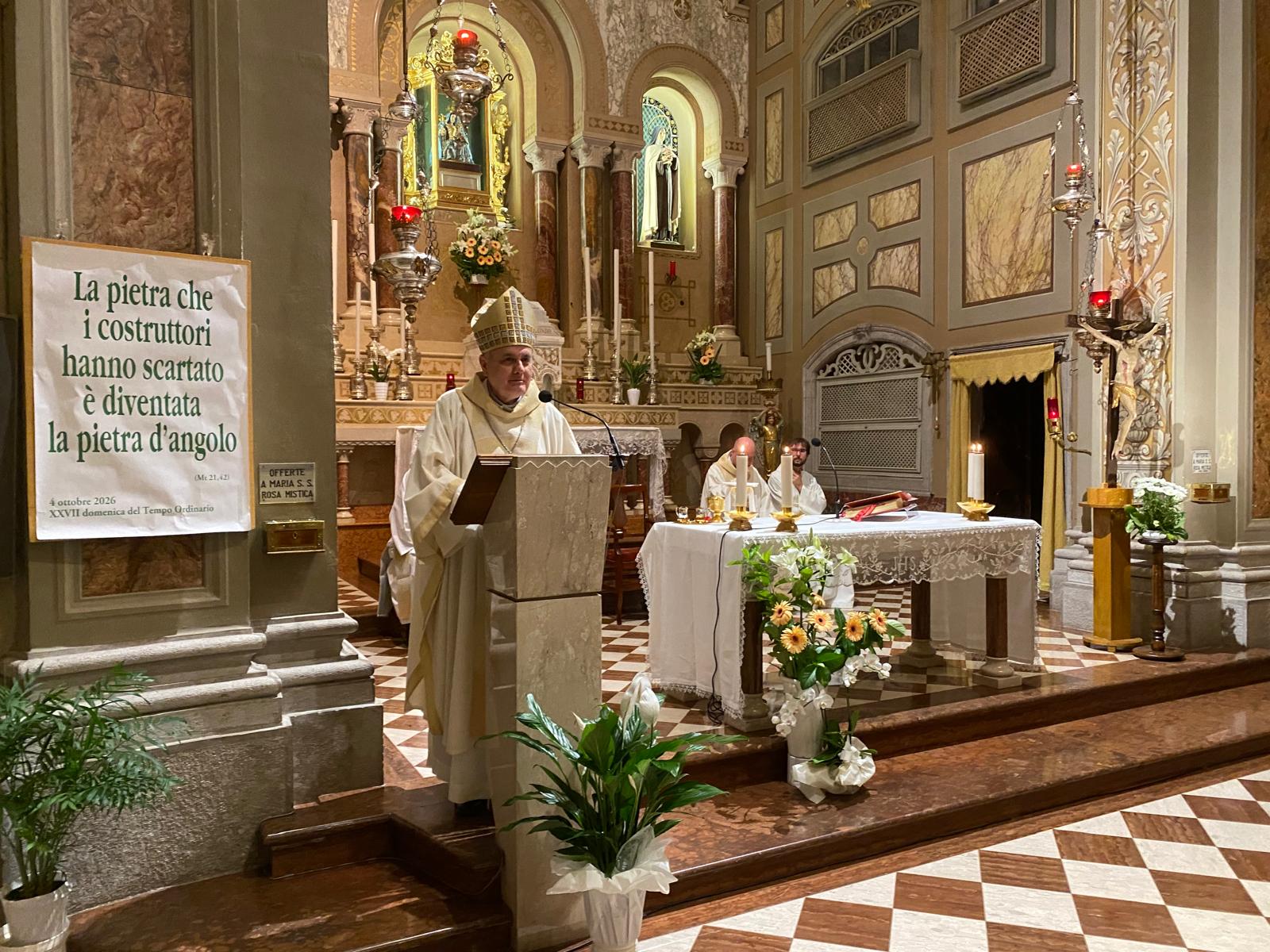 Immagine per L'arcivescovo Dianin a Rosa Mistica per San Luigi Scrosoppi: «Il bene va sempre fatto bene»