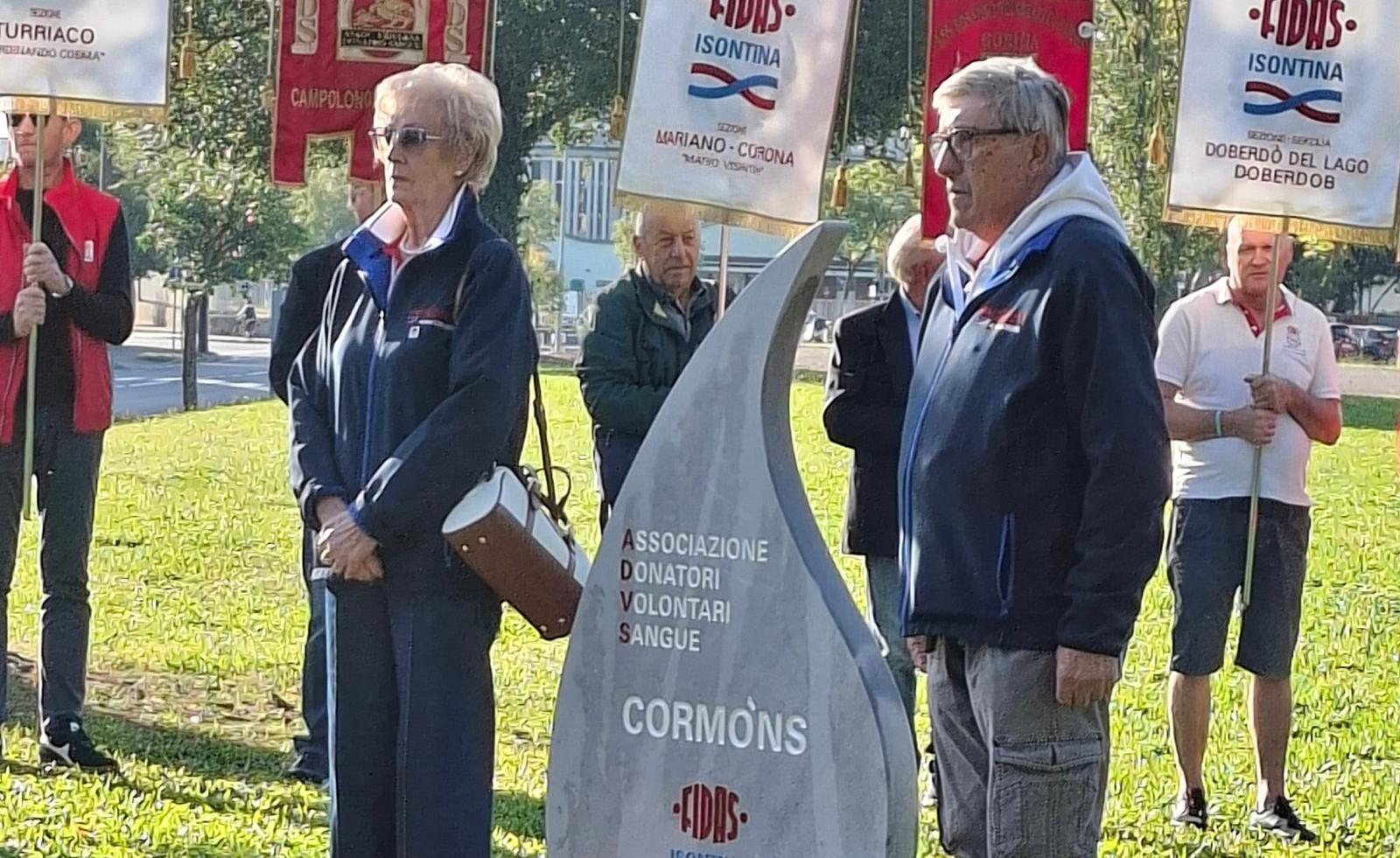 Immagine per Cormons, il dono del sangue diventa un monumento ai Giardini della Pace