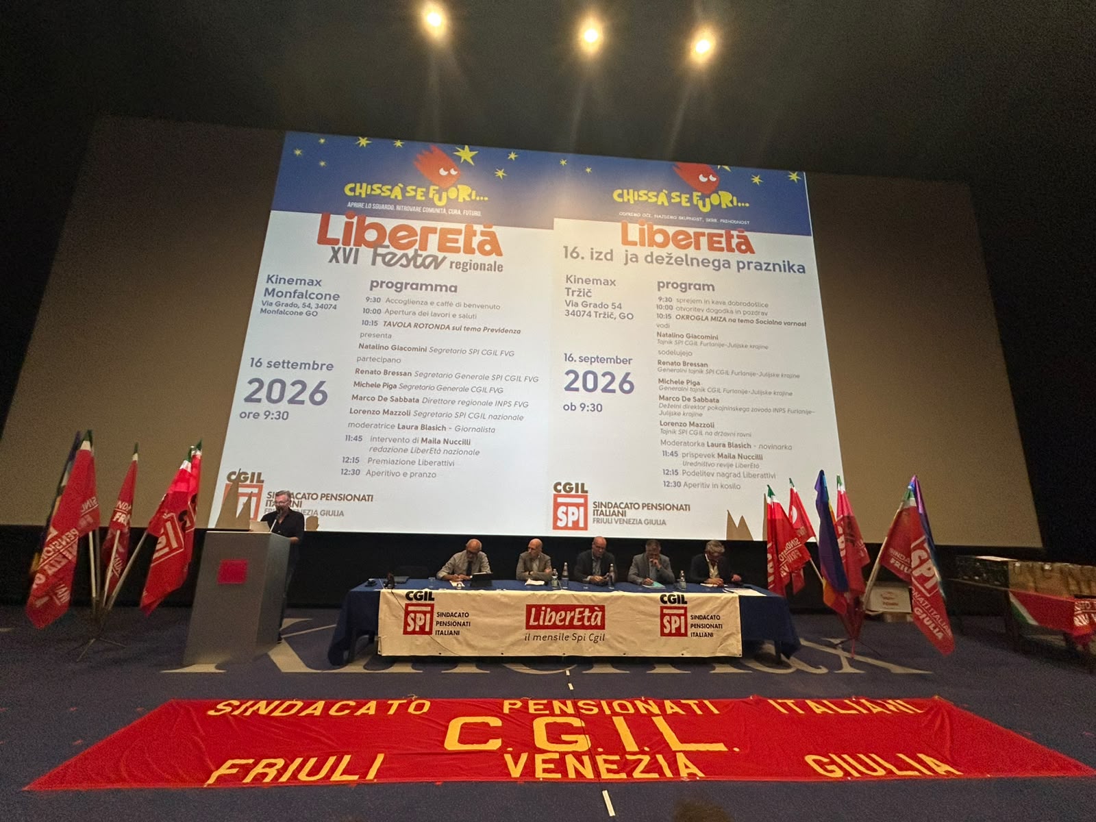 'Festa di Liberetà' a Monfalcone, lo Spi lancia l'allarme: «I pensionati non sono un bancomat»