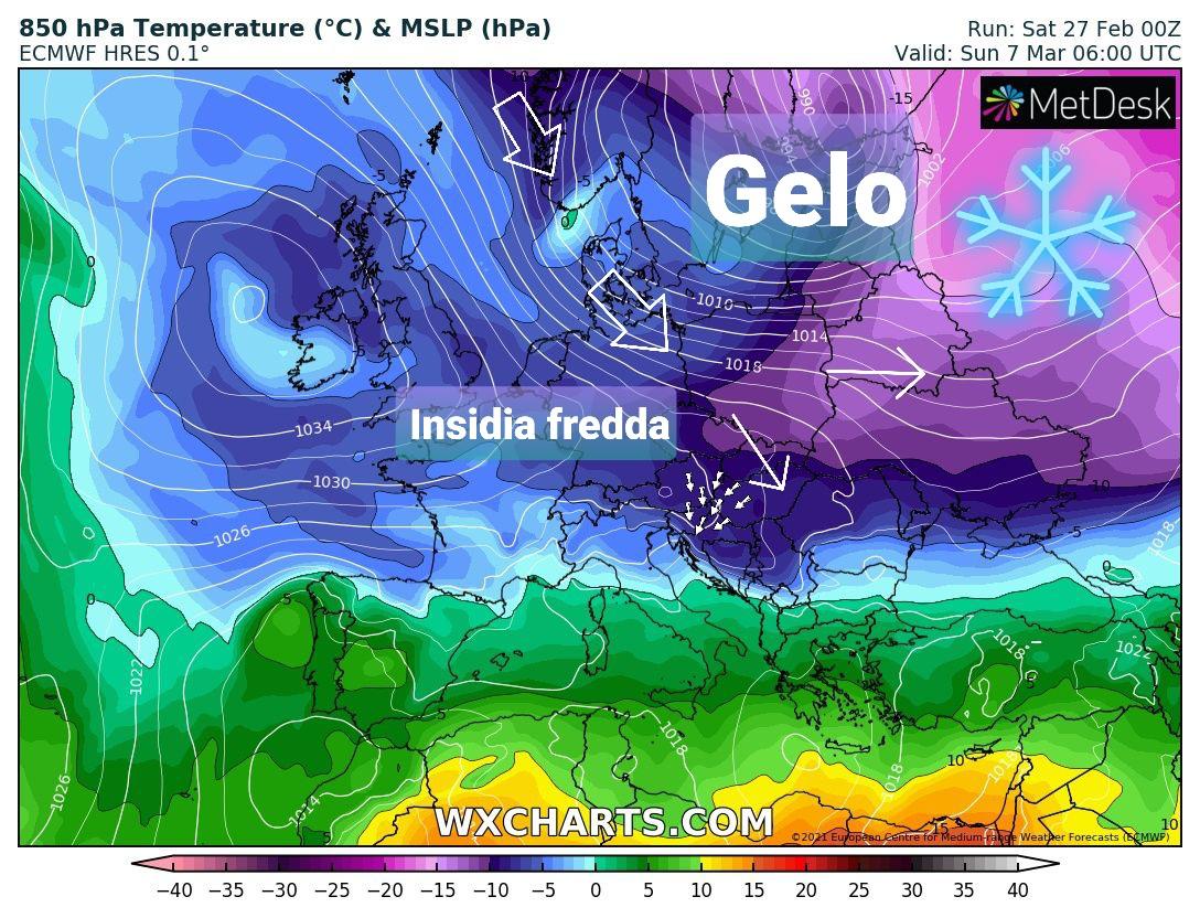 Immagine per Torna il freddo: possibili colpi di coda invernali sul Goriziano?
