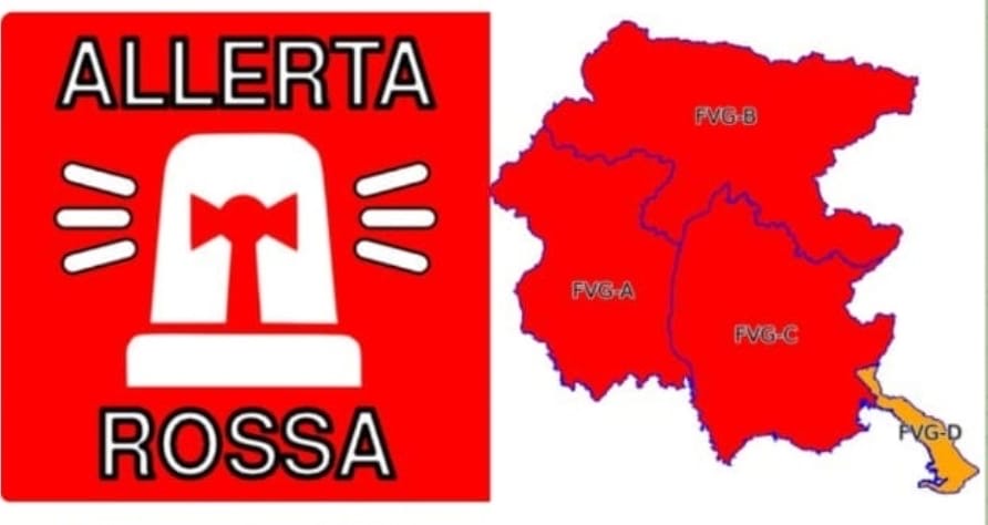 Immagine per Allerta meteo rossa in Fvg, scuole chiuse a Gorizia