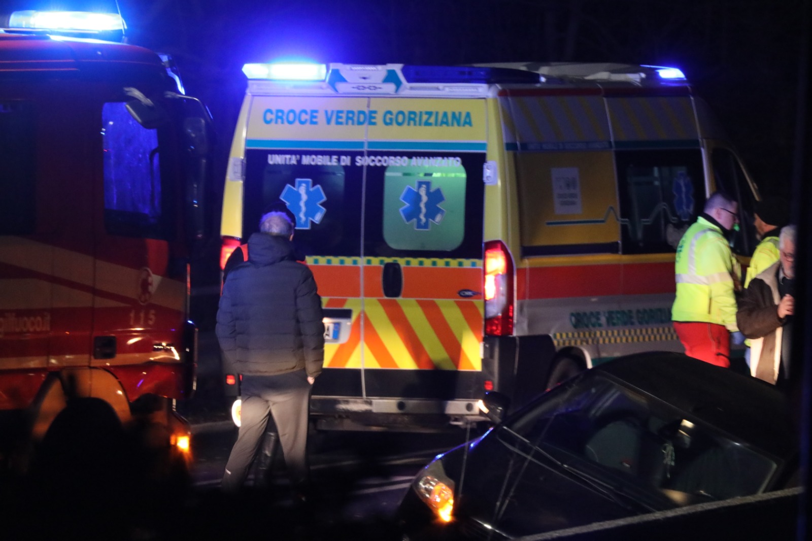 Copertina per Incidente sull'ex provinciale 1 a San Pier d'Isonzo, auto nel fosso: due feriti