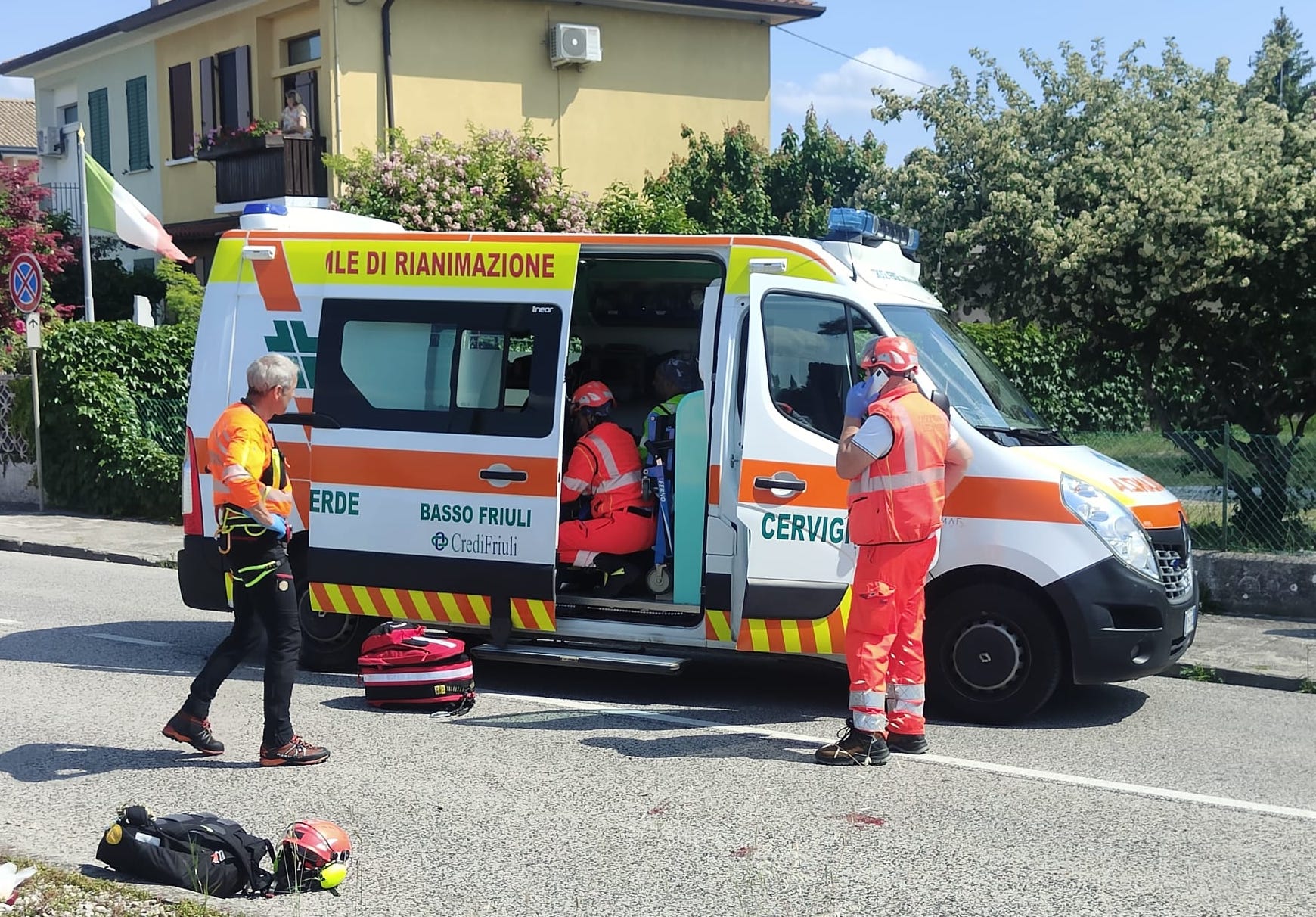 Immagine per Sbalzato dalla Ducati a Fiumicello, tedesco in gravi condizioni 