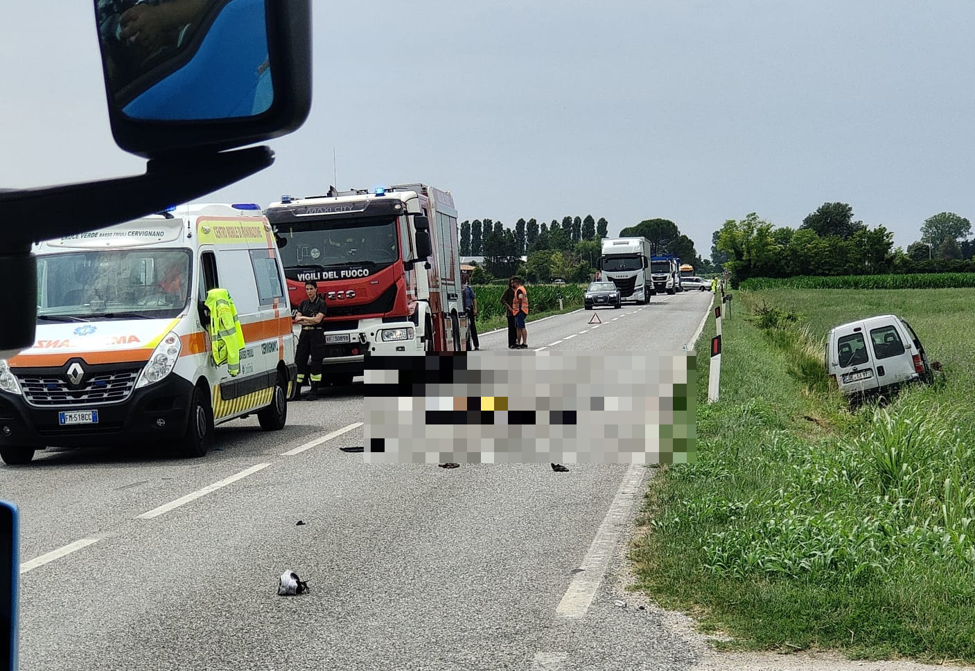 Immagine per Ruda, tragico incidente sulla regionale 351: muore motoclicista