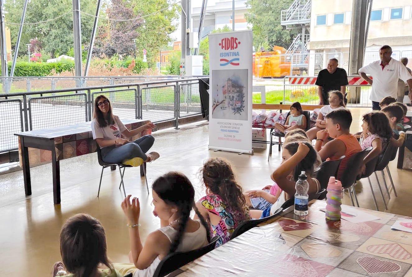 Ronchi, il dono del sangue spiegato ai più giovani nel centro estivo 