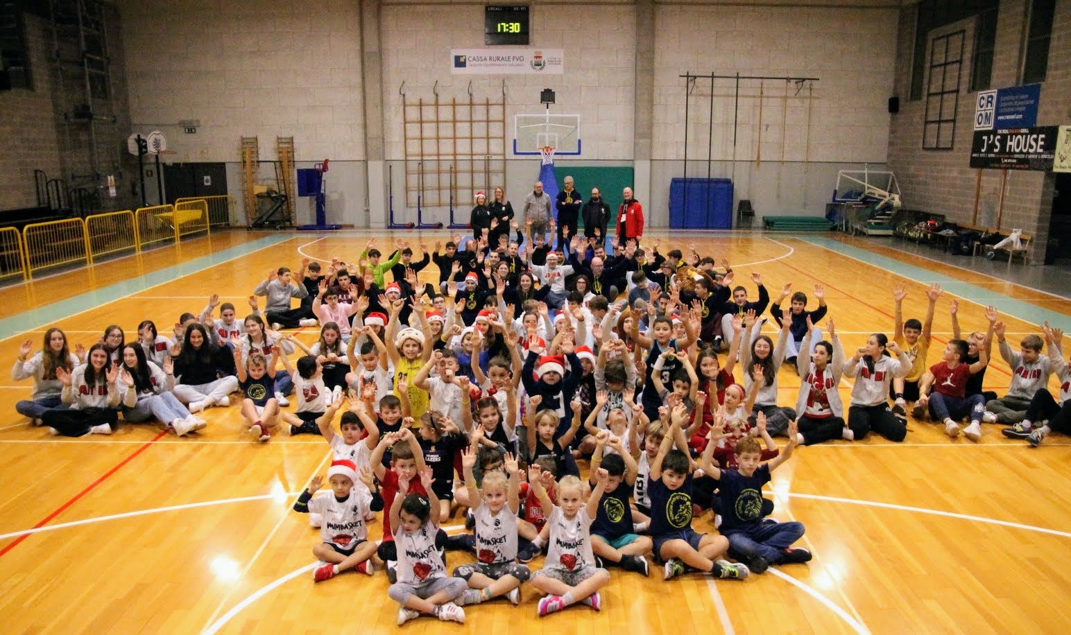 Copertina per Aibi Fogliano e Ronchi Basket fanno festa insieme, auguri a Vermegliano