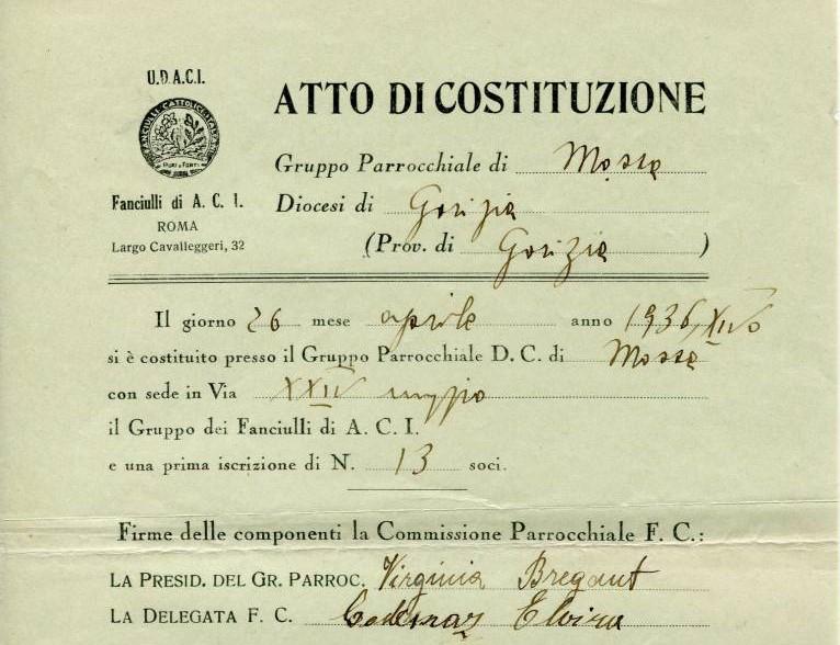 Immagine per Mossa, i 100 anni dell’Azione Cattolica in mostra a Sant’Andrea