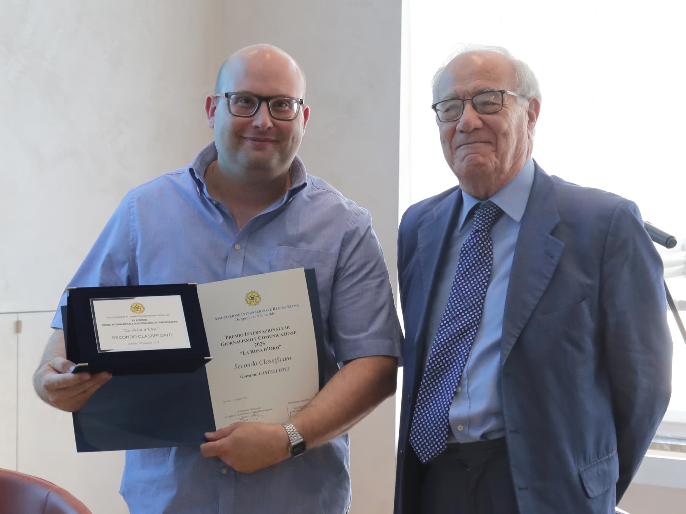 Copertina per Dal premio La Rosa d’Oro una menzione speciale per la comunicazione al nostro giornale