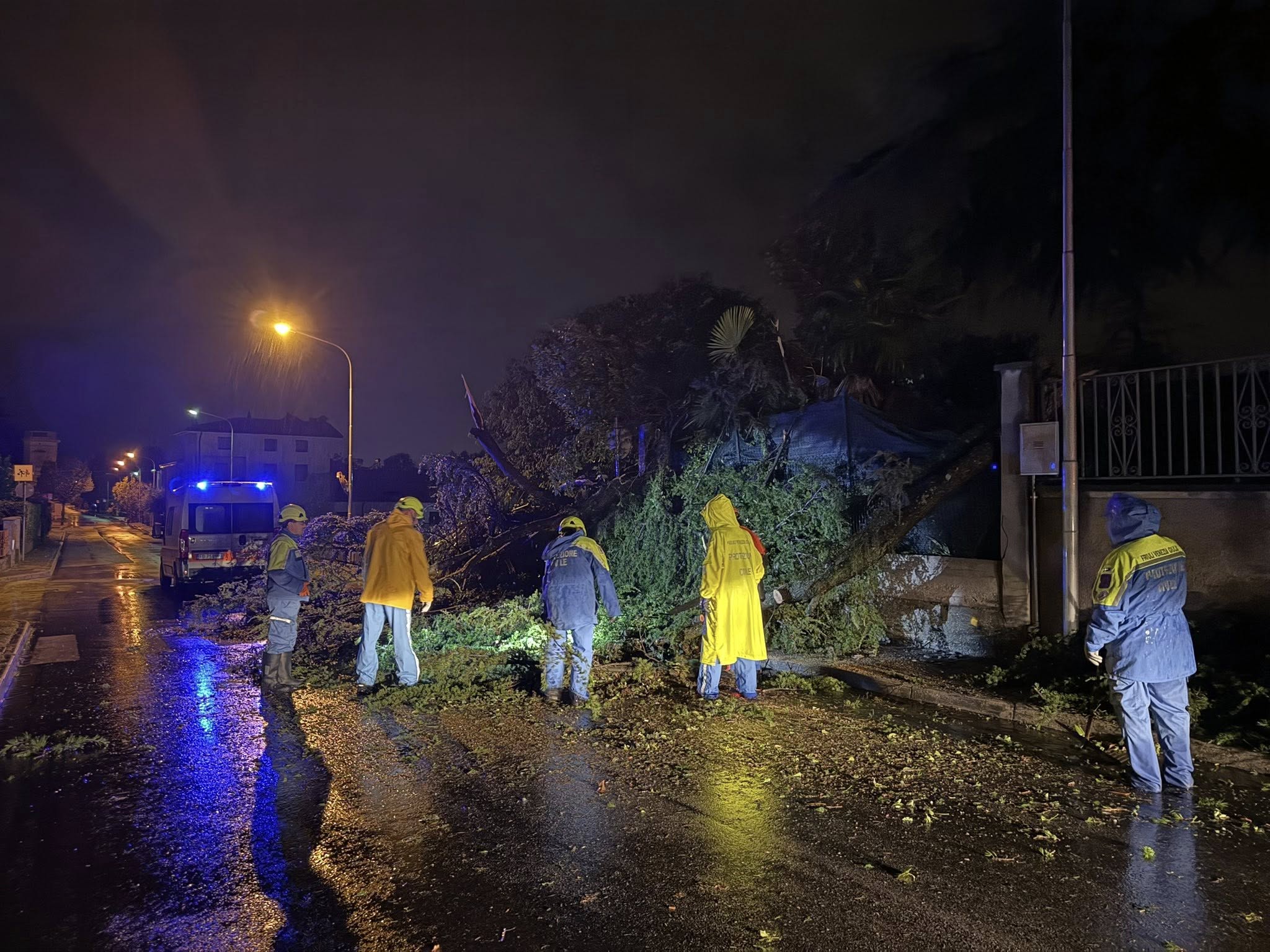 Parte la conta dei danni per il maltempo, almeno 50 gli interventi dei Vigili del Fuoco nel Goriziano