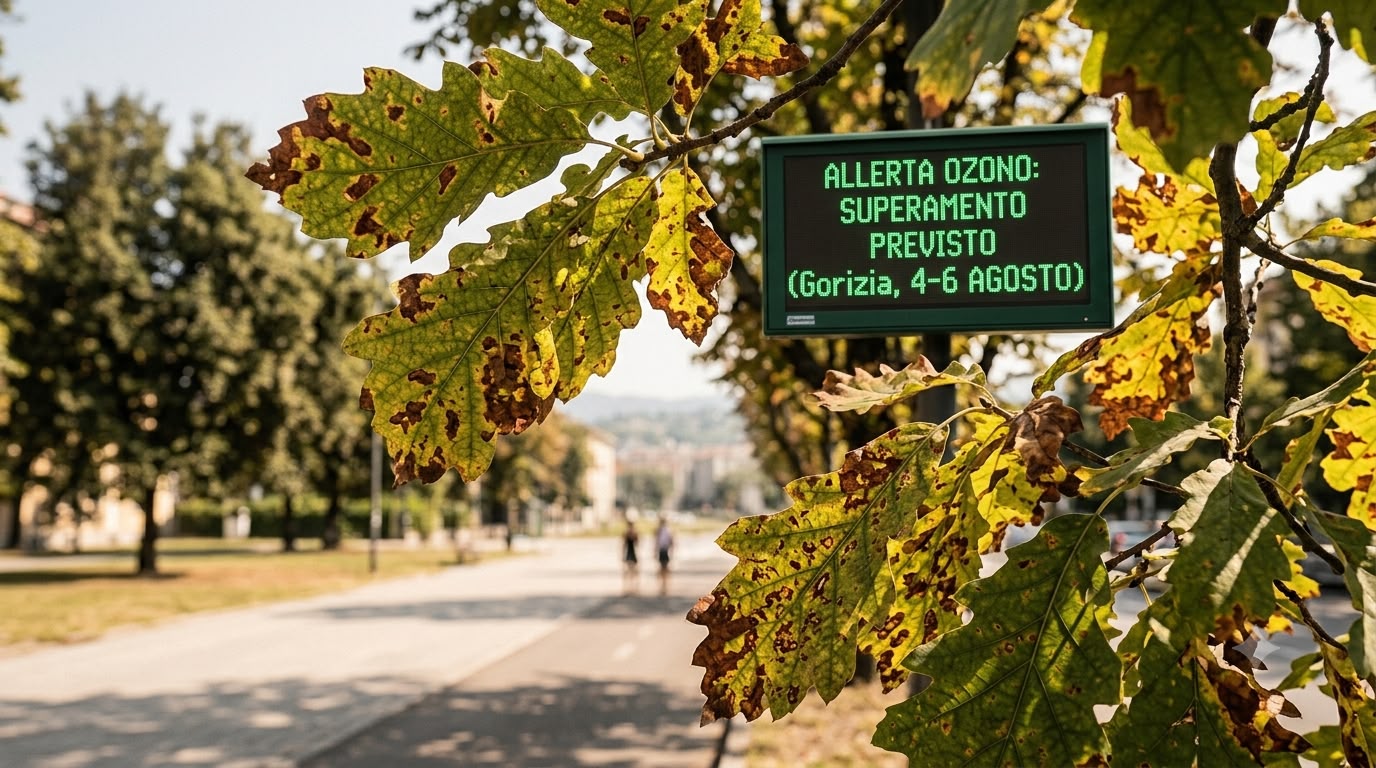Immagine per Ozono, scatta l’allerta a Gorizia: previsto il superamento tra il 4 e il 6 agosto