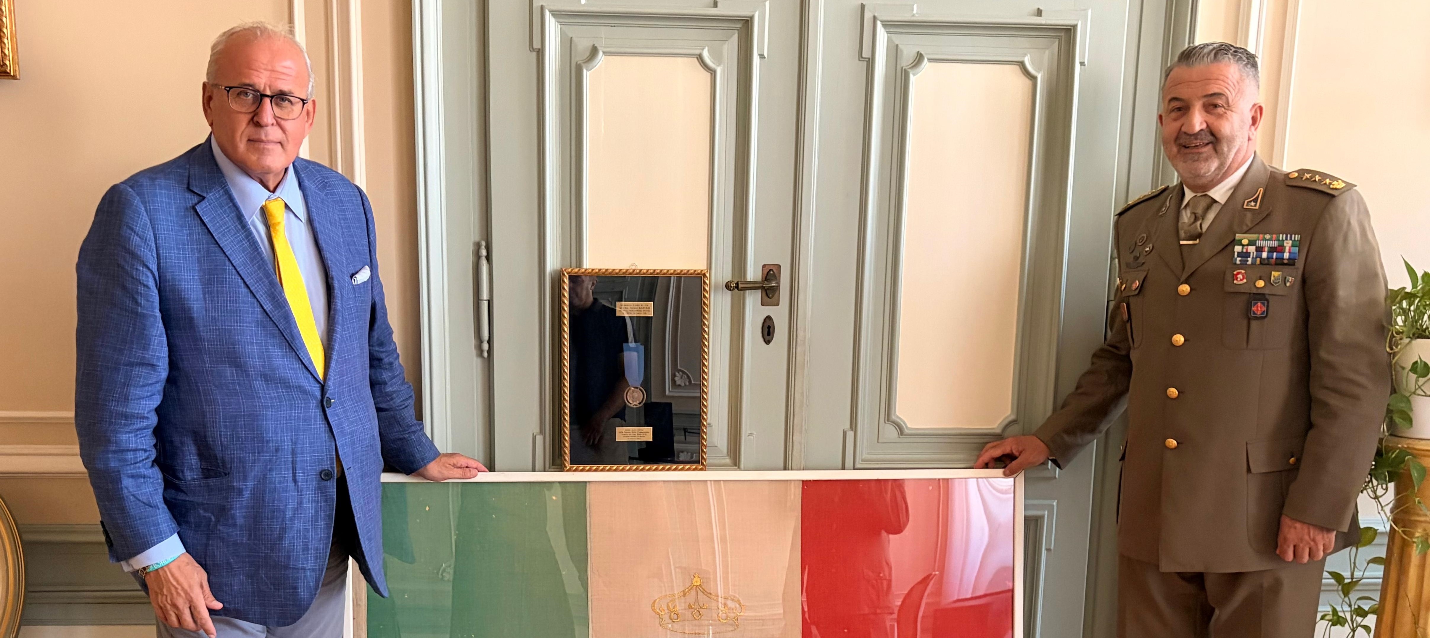 Il Tricolore dell'ufficiale Aurelio Baruzzi torna a sventolare a Oslavia