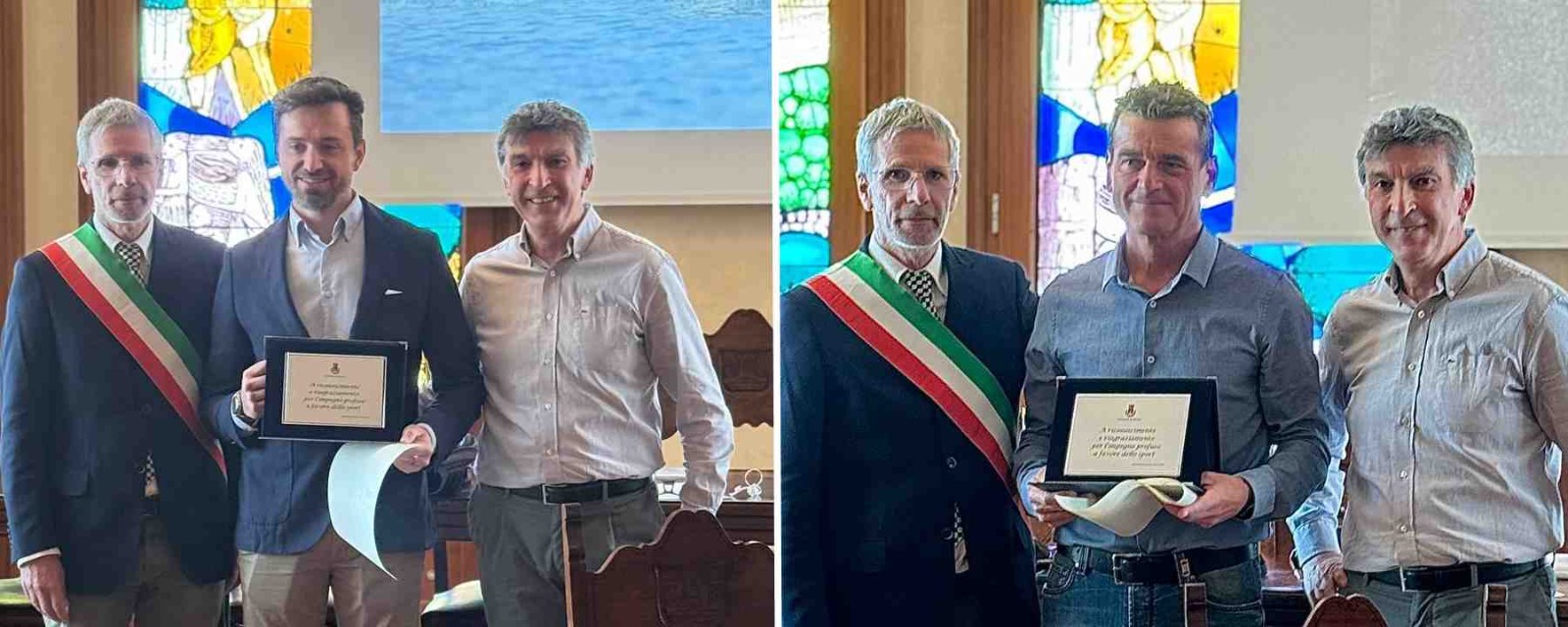 Immagine per Antonio Geissa e Mauro Pra Floriani premiati per la loro carriera sportiva