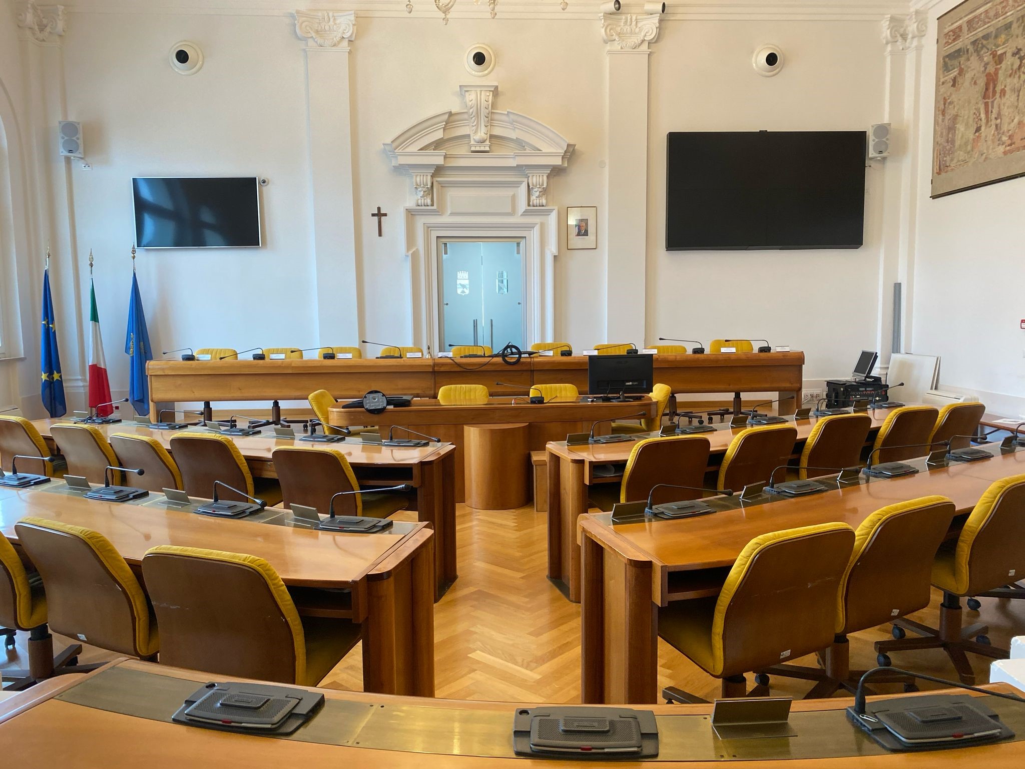 Immagine per Rapporti istituzionali Comune - Fincantieri, la Conferenza dei Capigruppo: «Condivisione unitaria delle proposte»