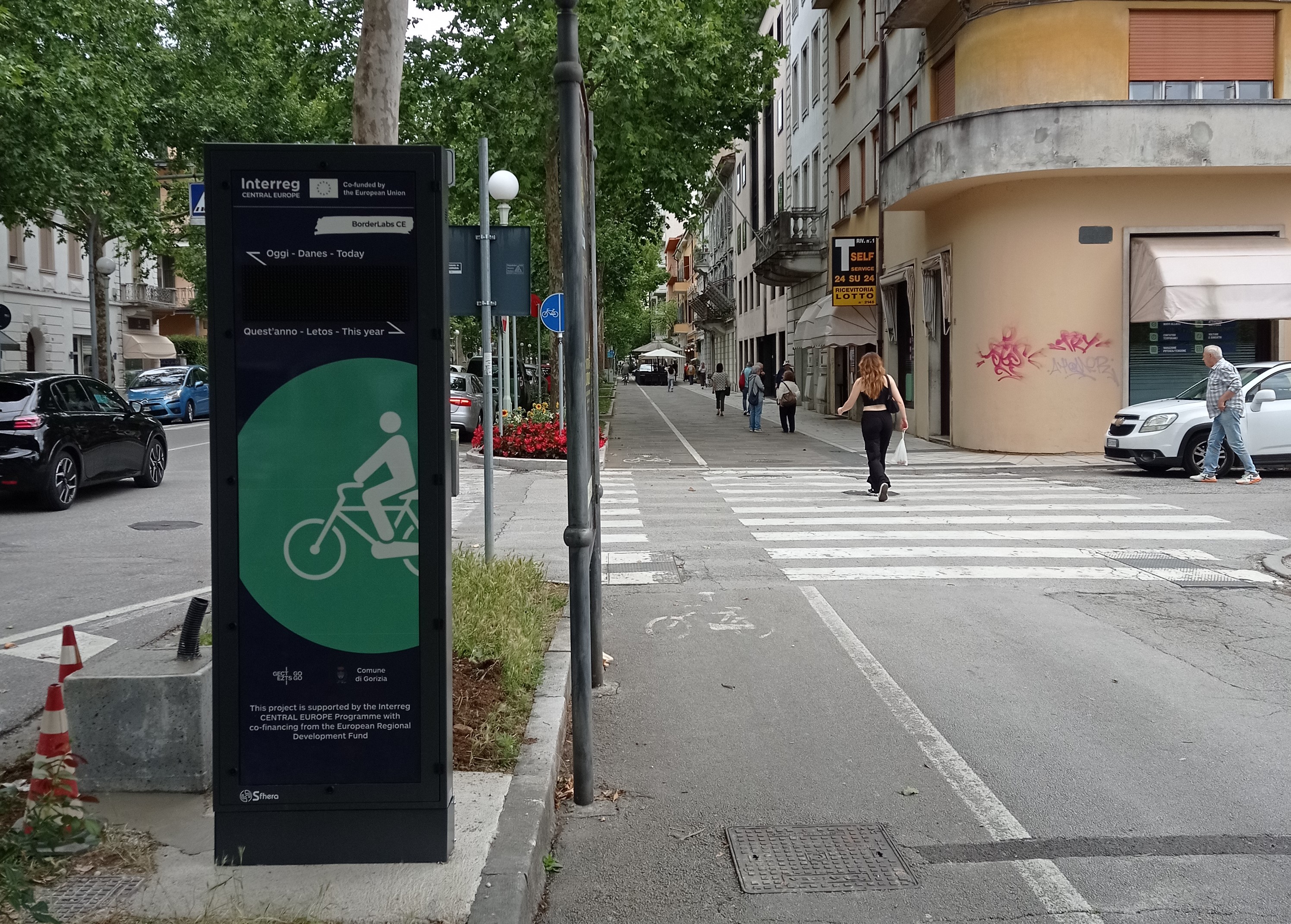 Gorizia, installati tre contabici per monitorare e analizzare il flusso di ciclisti nell’area transfrontaliera