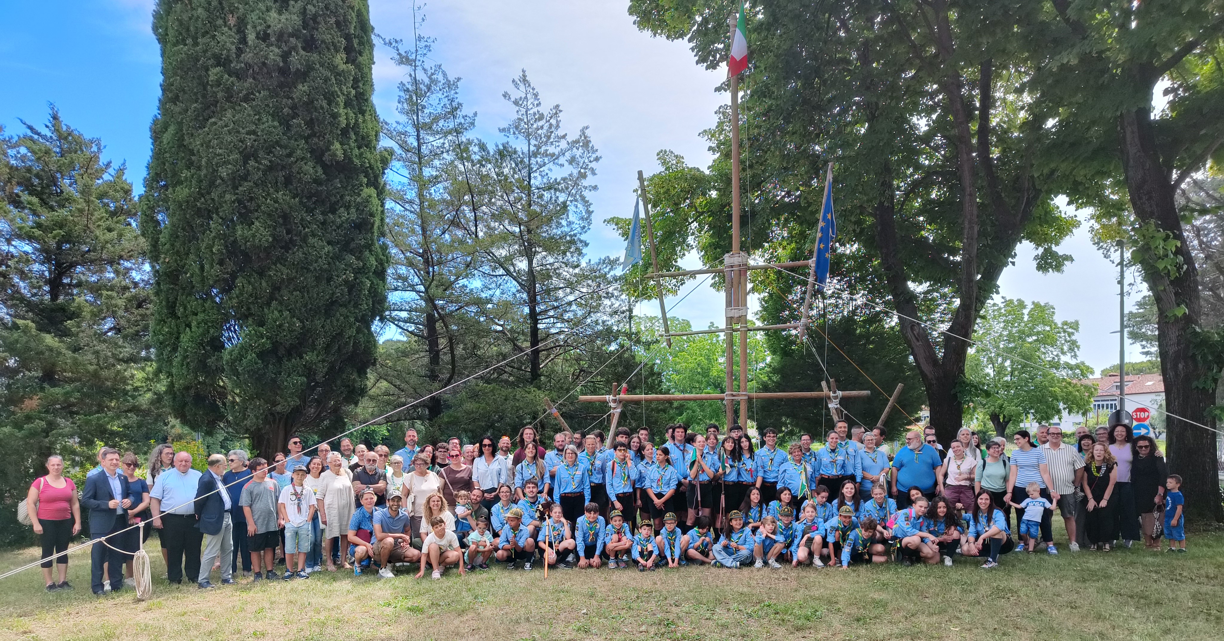 Immagine per Fotonotizia - Scout del Ronchi dei Legionari 1 in festa: 50 anni di passi ed incontri tra strade e pensieri del domani