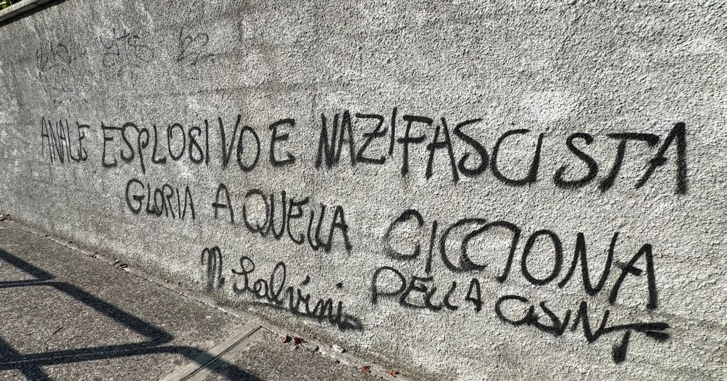 Ronchi, scritte ingiuriose contro Cisint e Salvini, «Cercano di zittirci. Non ci riusciranno»