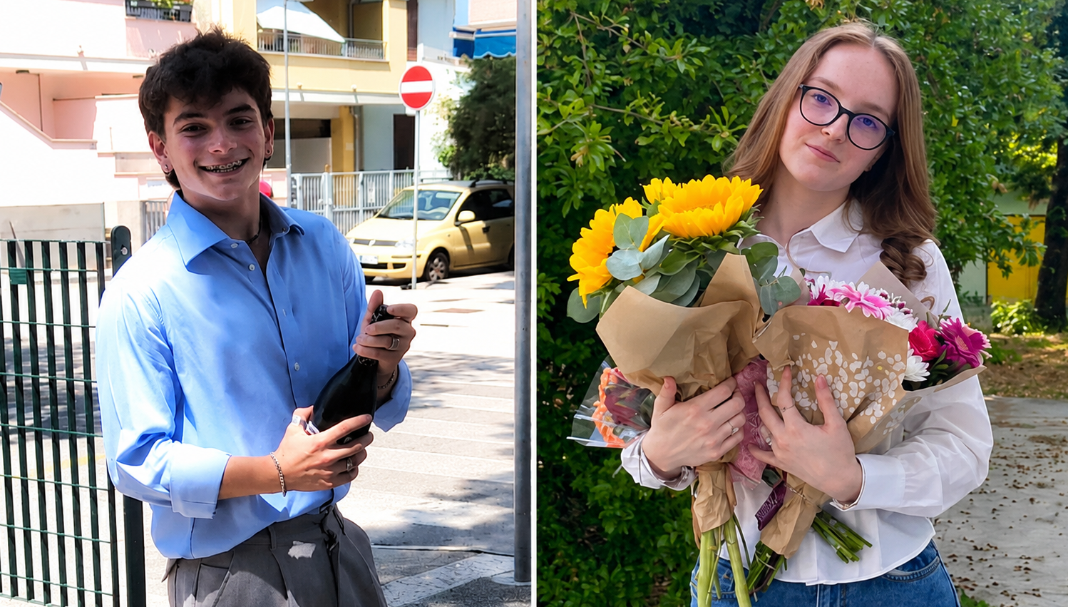 Immagine per Giacomo e Giulia portano a casa il 100 dalla Maturità dell’Isis Pertini: dal risotto ai ‘pomodori confit’ all’analisi delle imprese turistiche