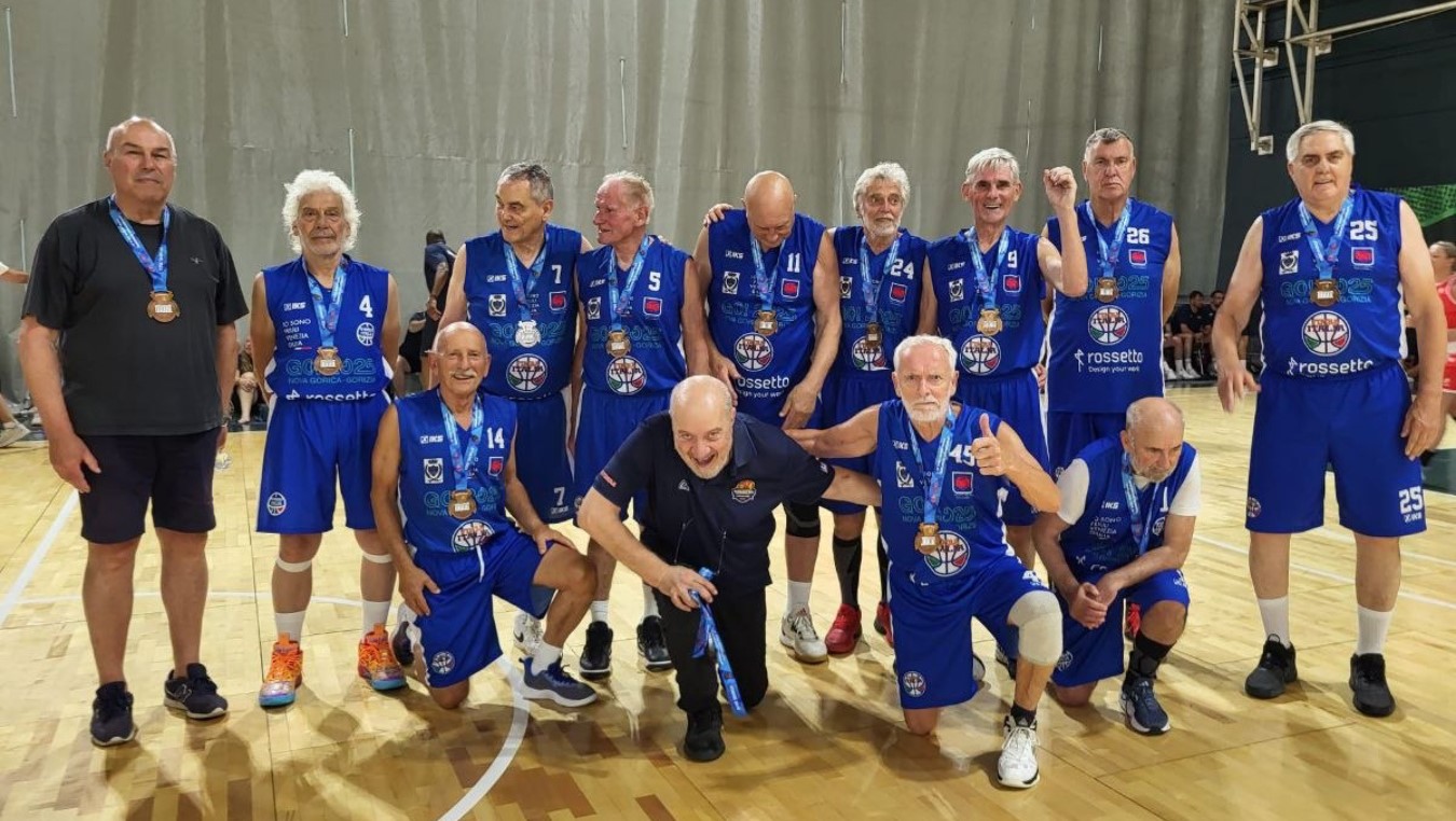 Immagine per Basket, è bronzo ad Atene per la Nazionale over 75 italoslovena