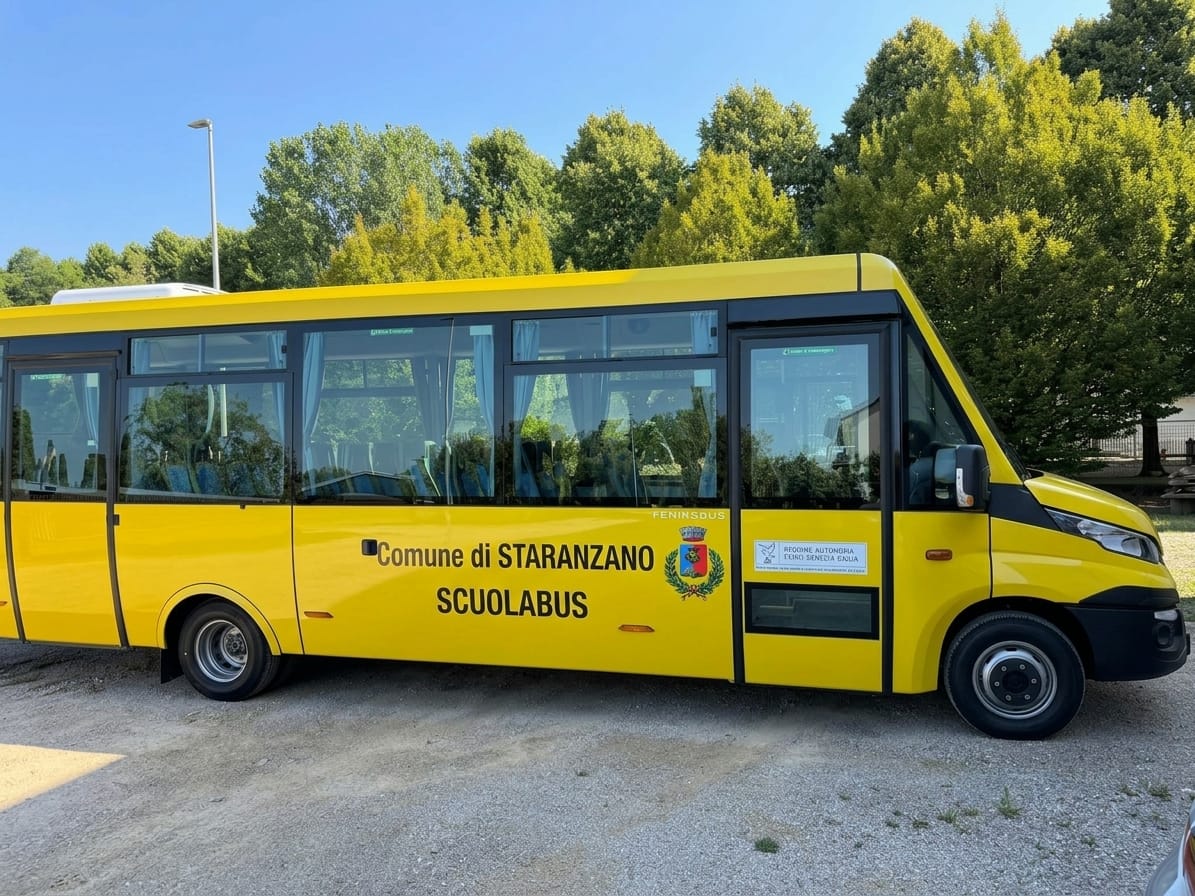 Immagine per Scuolabus a singhiozzo a Staranzano, l'interrogazione delle opposizioni: «Mezzo affidabile?»
