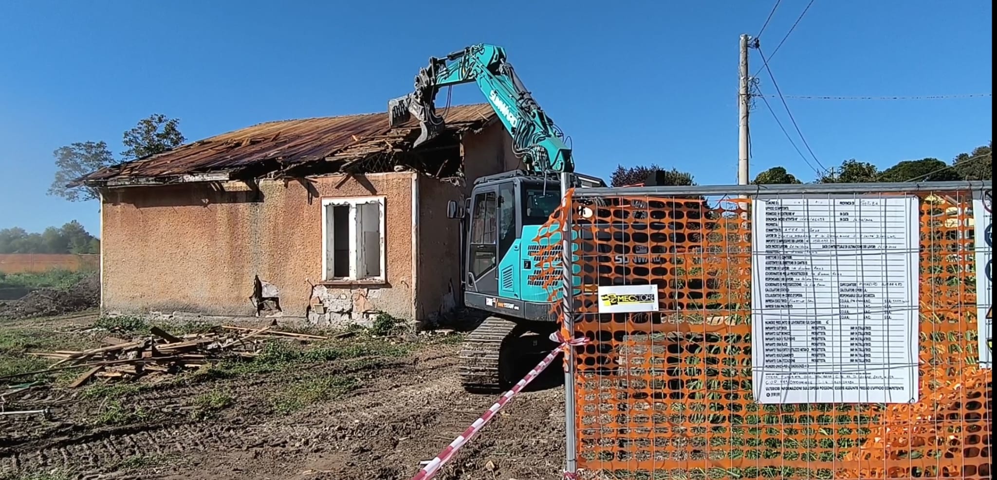 Immagine per Giù le prime Casette Pater a Ronchi, al via le demolizioni