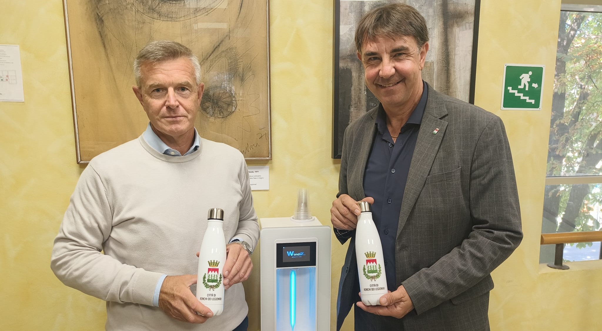 Ronchi, il municipio è plastic free: Wonder porta l’acqua microfiltrata negli ambienti comunali
