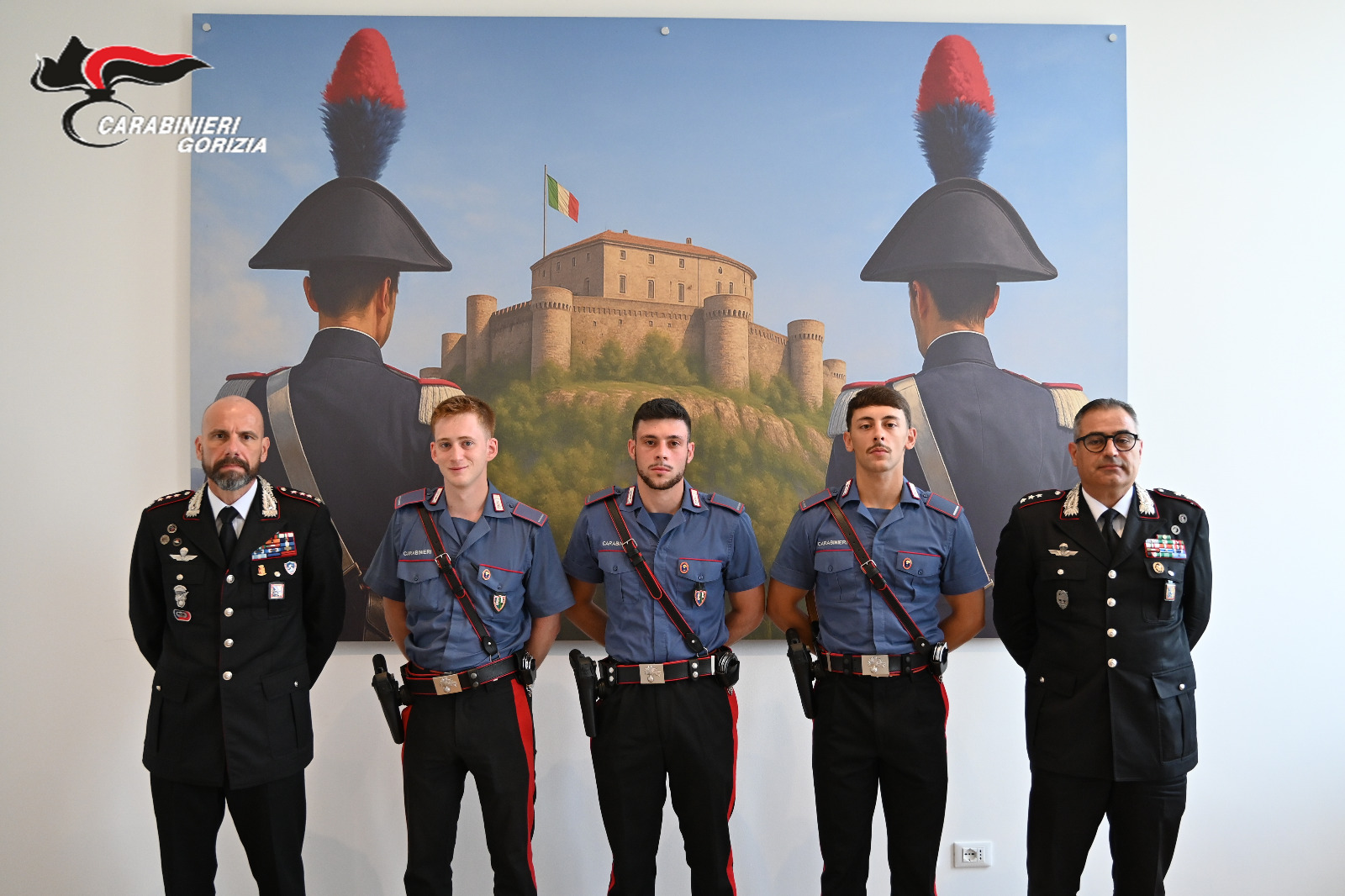Immagine per Grado, concluso il tirocinio sul campo per sei futuri Marescialli dei Carabinieri