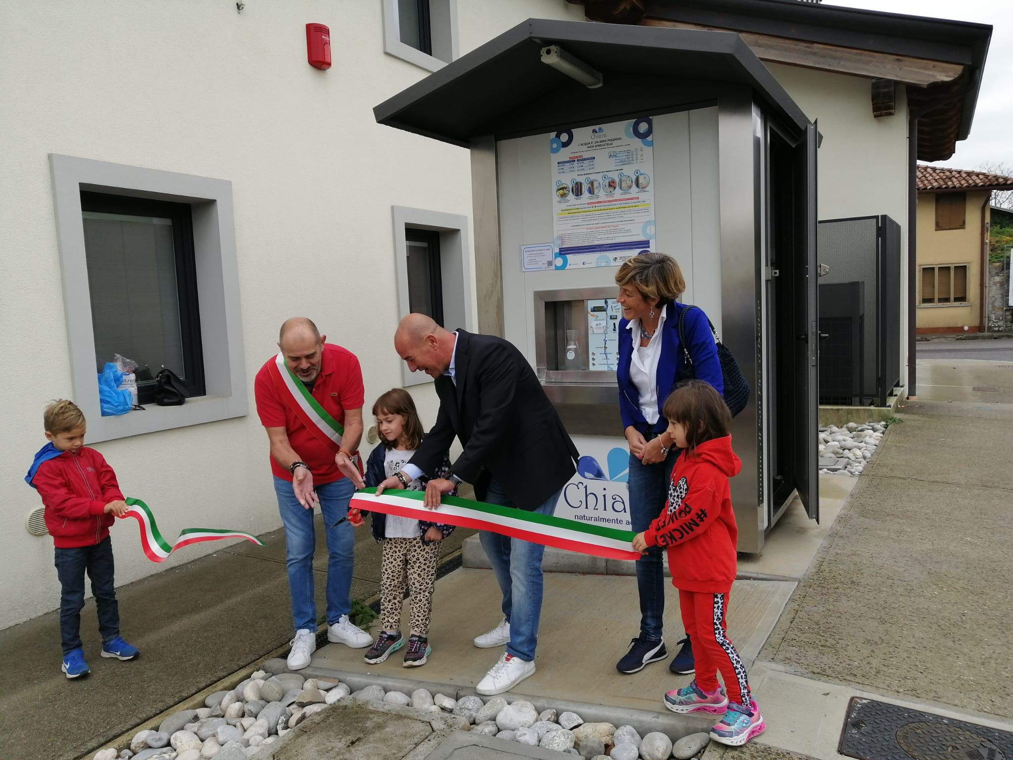 Immagine per Brindisi con l'acqua microfiltrata, la prima casetta a San Pier d'Isonzo