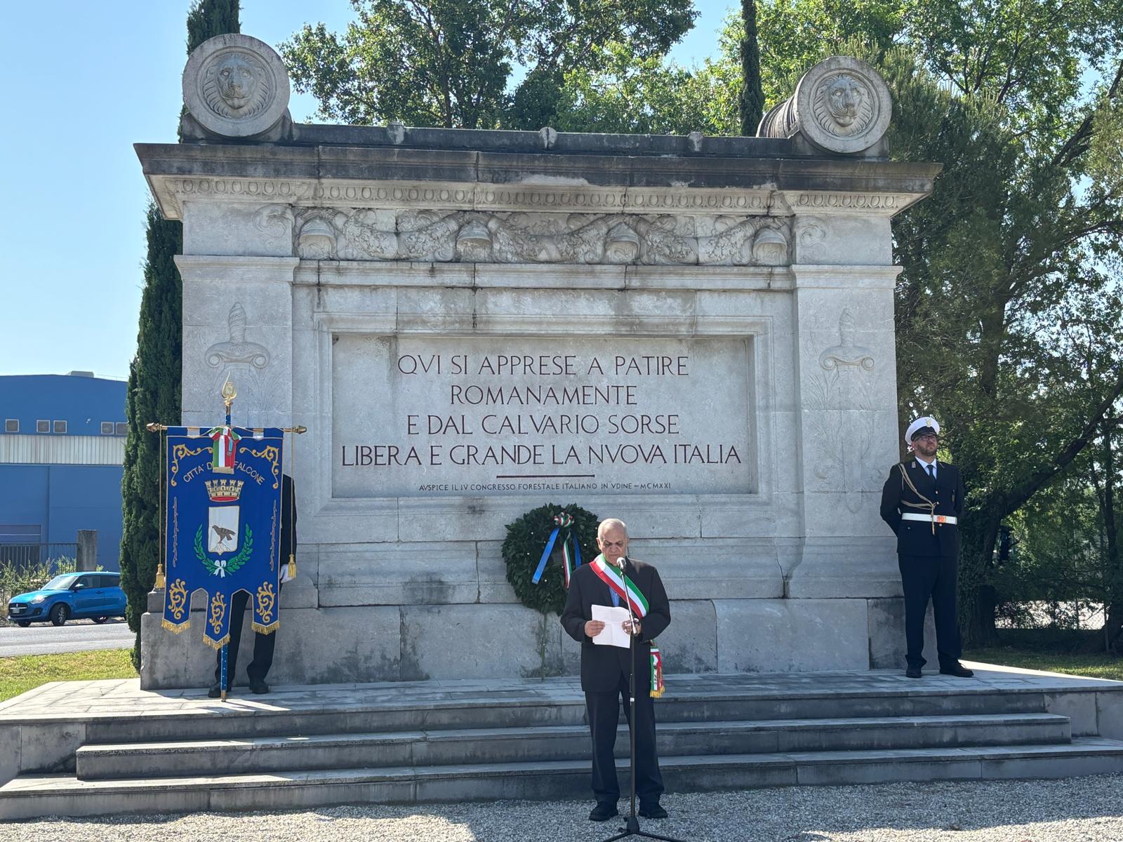 Immagine per Monfalcone ricorda i Caduti della III Armata al Monumento Erma Quota 12