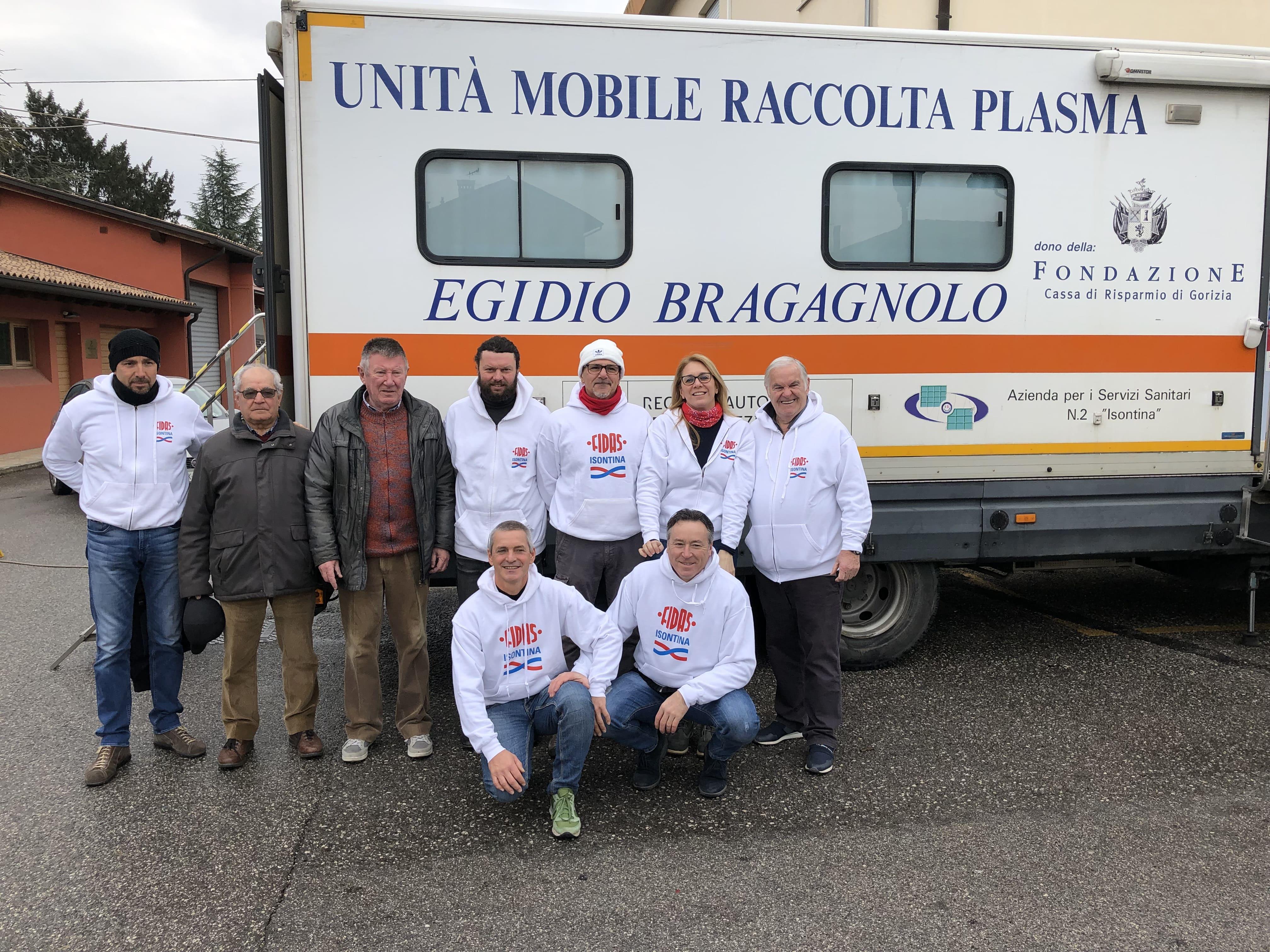 Immagine per Record di donazioni del sangue a Medea nel 2020, prenotazioni sold-out per l'autoemoteca a fine mese