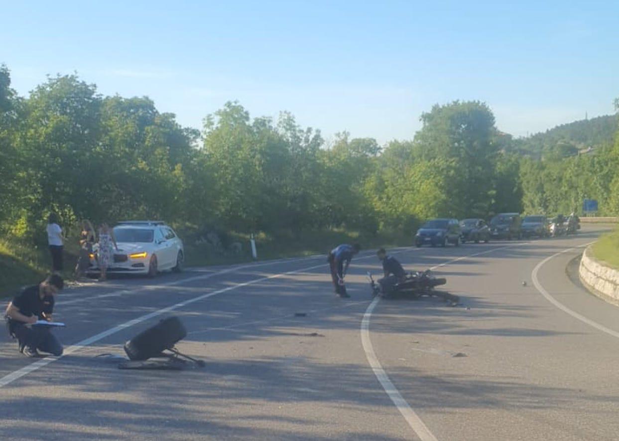Immagine per Scontro suv-moto sulla curva dell'ex provinciale a Duino, ferito centauro