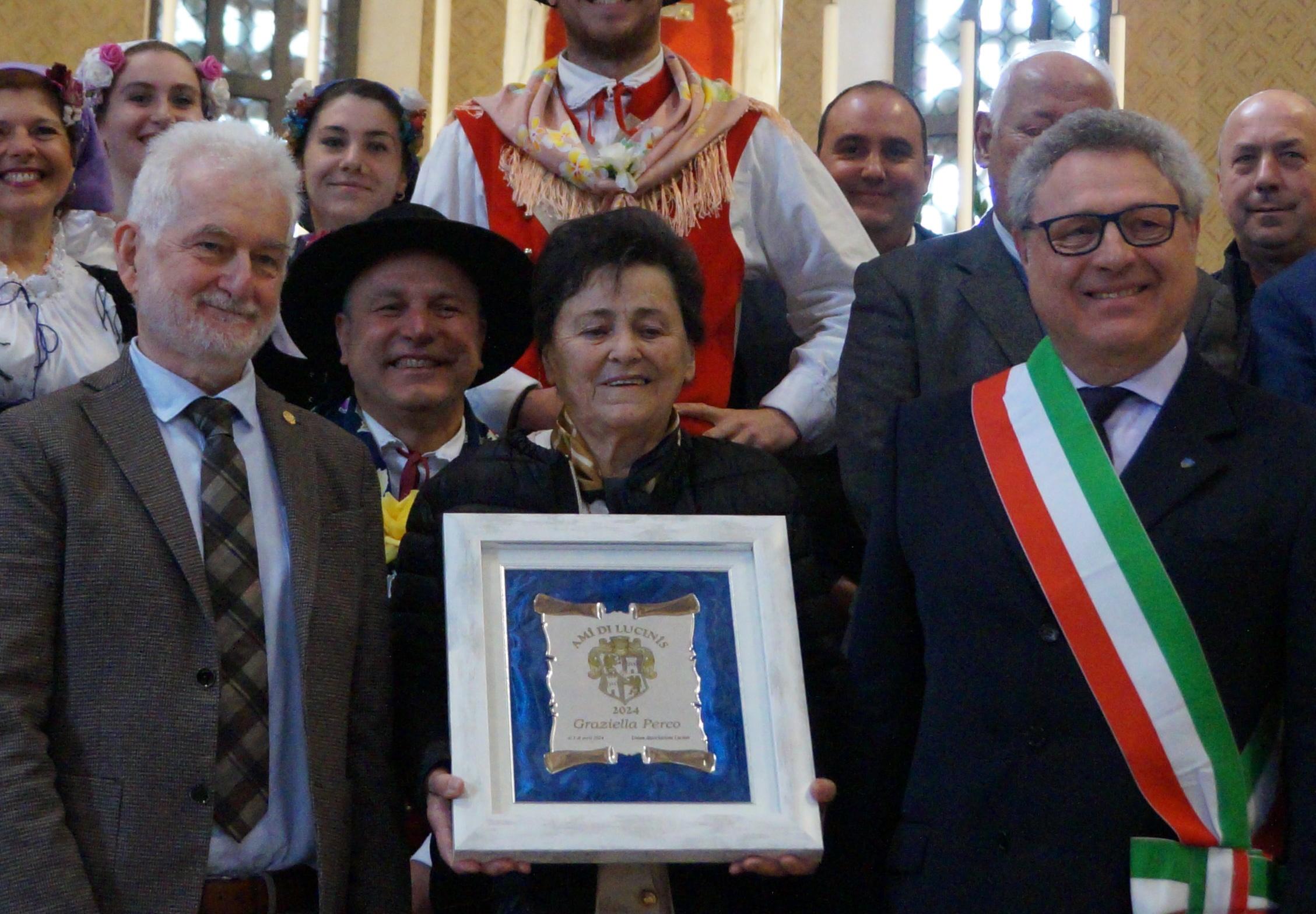 Immagine per Lavoro in osteria e impegno nei campi, il grazie di Lucinico a Graziella Perco