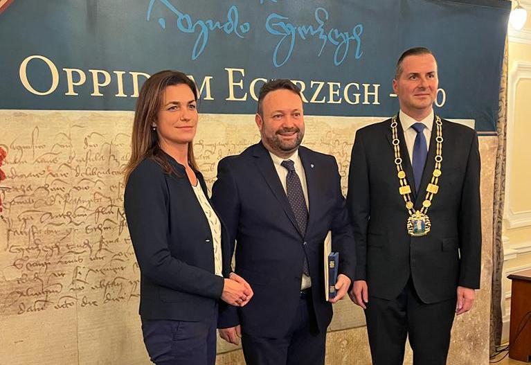 Immagine per L'amicizia tra Gorizia e Zalaegerszeg, Fabio Gentile premiato in Ungheria