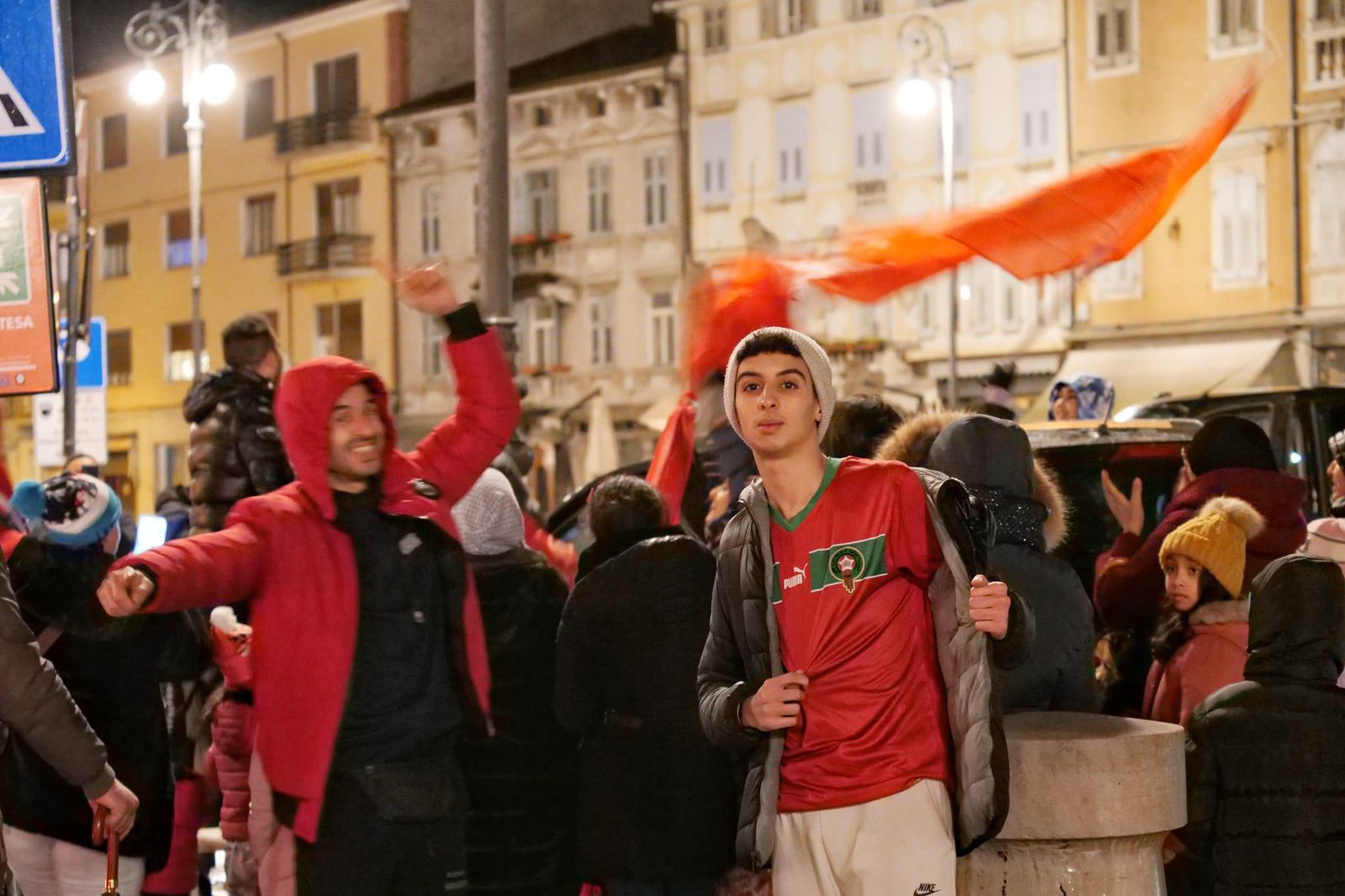 Immagine per Marocco batte il Portogallo di CR7, grande festa in piazza a Gorizia