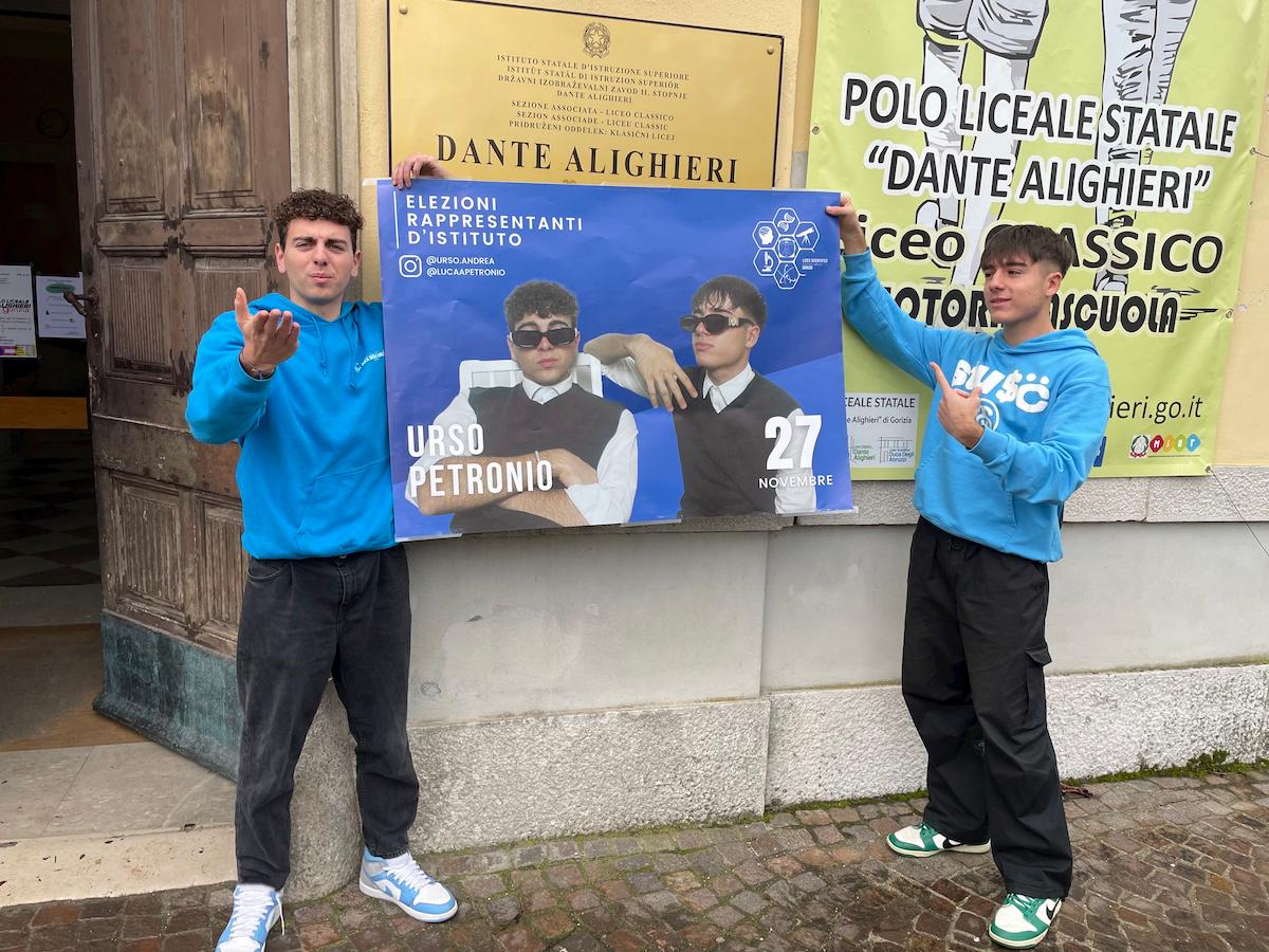 Immagine per Gorizia, studenti del Polo liceale al voto: al Duca vincono Urso e Petronio