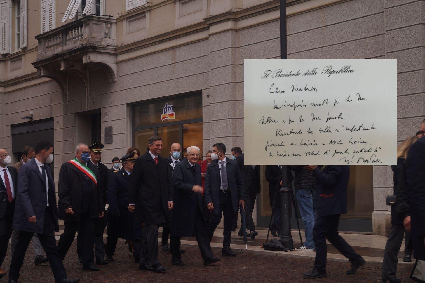 Immagine per La lettera di Mattarella, «quella bella giornata a Gorizia-Nova Gorica»