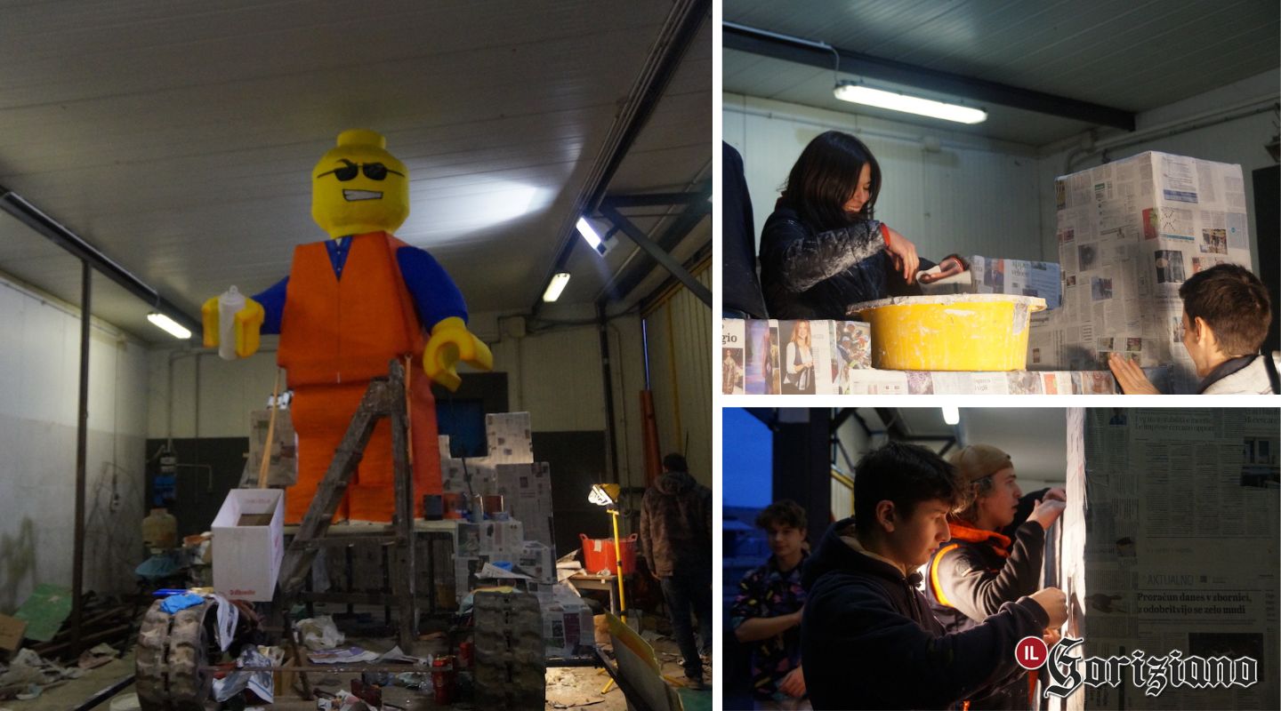 Copertina per A Sant'Andrea i giovani diventano artigiani, carro dedicato ai Lego