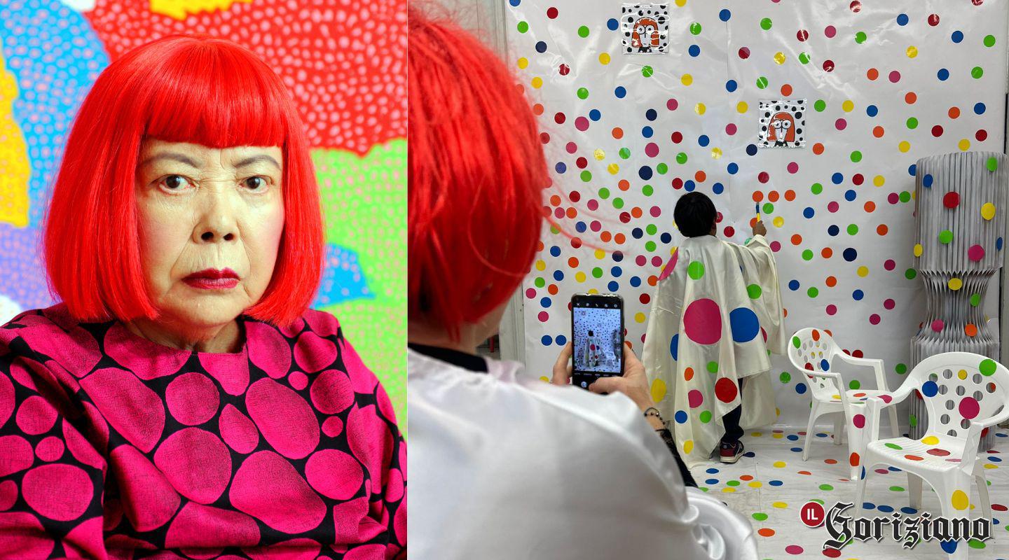 Immagine per Gorizia, l'arte di Yayoi Kusama a scuola: bambini a pois per carnevale