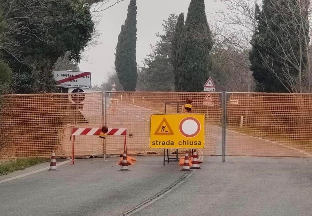 Immagine per Lavori sulla strada tra Sablici e San Giovanni di Duino, chiusa fino al 2 marzo