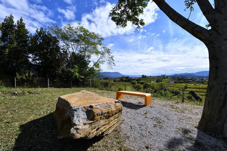 Immagine per A zig zag tra le panchine arancioni di Oslavia, tour sul confine di Gorizia