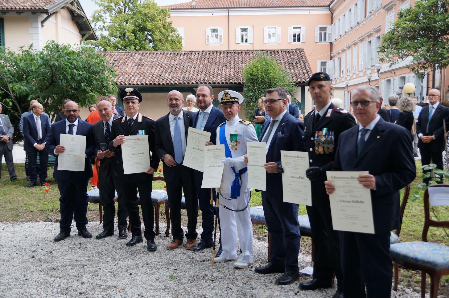 A Gorizia le onorificenze di Mattarella chiudono il 2 giugno, premio a Granata