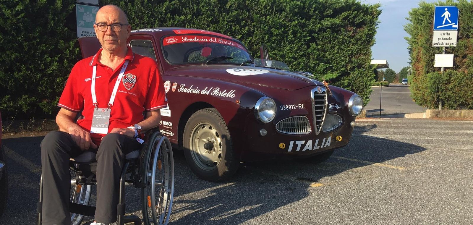 Immagine per Alla guida dell'Alfa di Ragazzoni, un 65enne di Cormons protagonista della Mille Miglia