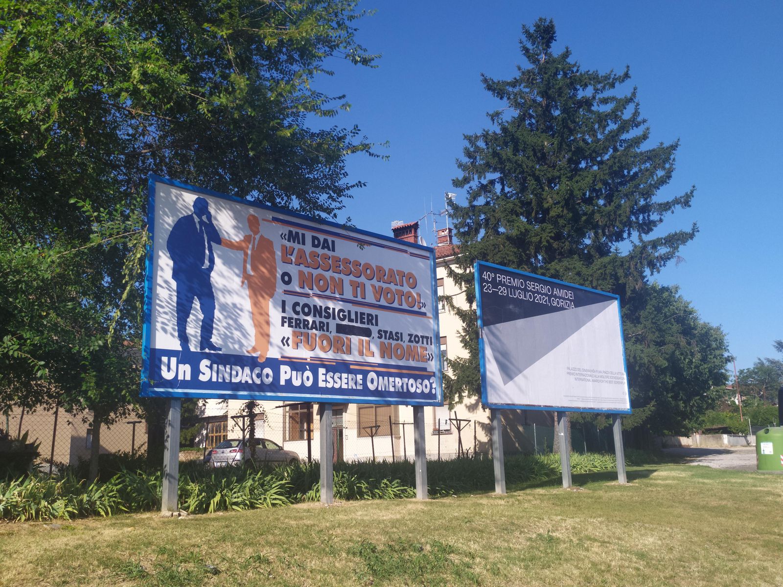 Immagine per Polemica sui manifesti contro Ziberna a Gorizia, Roldo toglie il suo nome