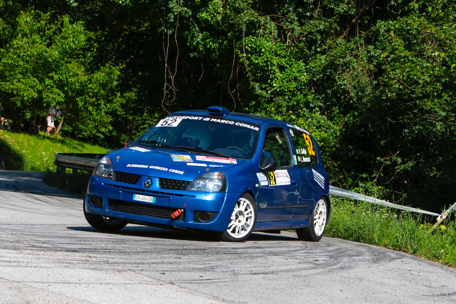 Gorizia, la Renault Clio Rs di Colja e Benossi protagonista al Rally del Friuli