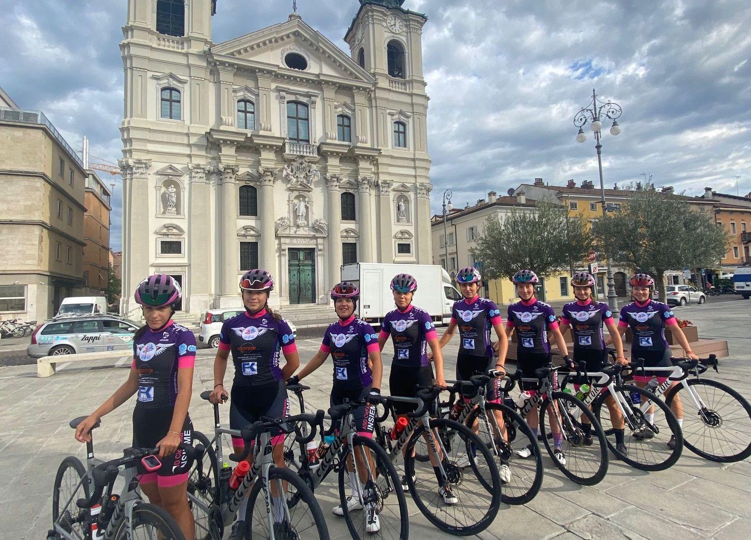 Le giovani cicliste di Thiene in ritiro a Gorizia, step prima dell'Europeo