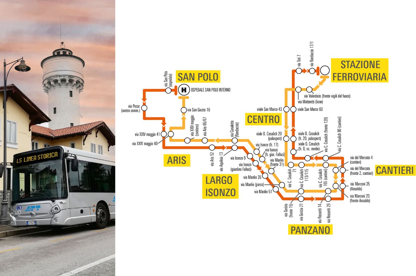 Nuove corse in autobus a Monfalcone, parte la Linea storica