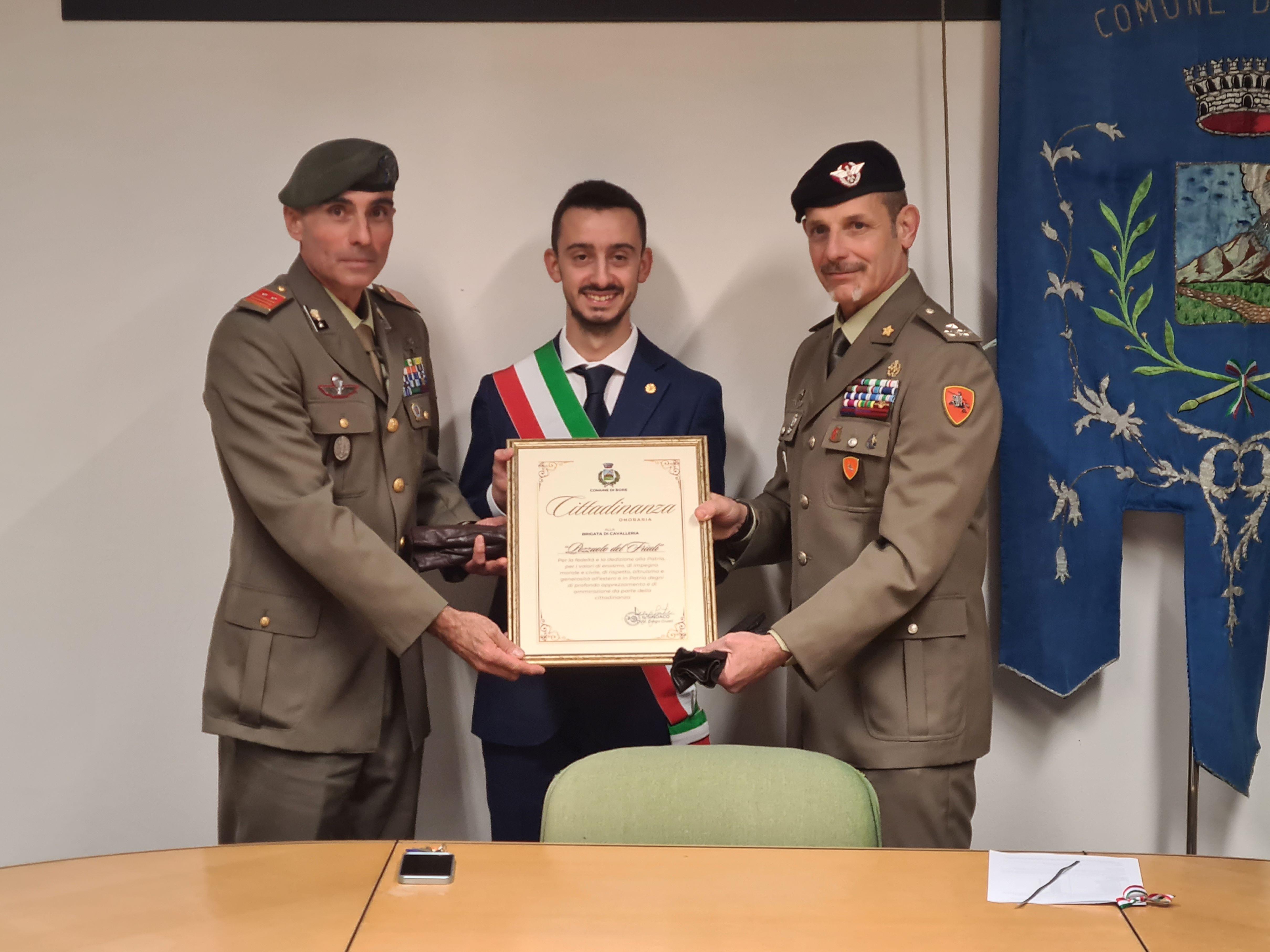 Copertina per Gorizia, la Brigata Pozzuolo del Friuli diventa cittadina onoraria di Bore