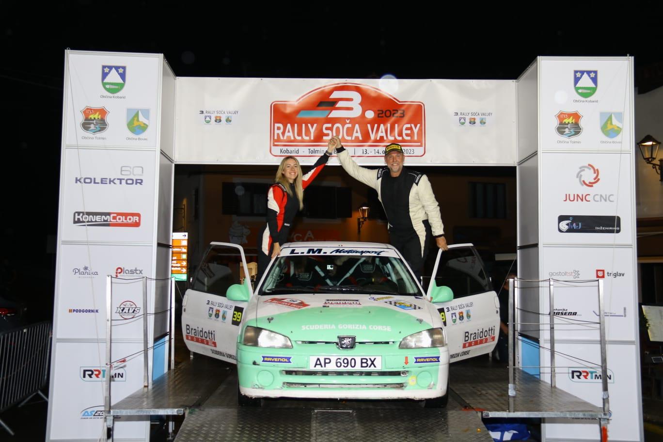 Immagine per Gorizia Corse sul podio a Caporetto, team inedito al Rally Soča Valley